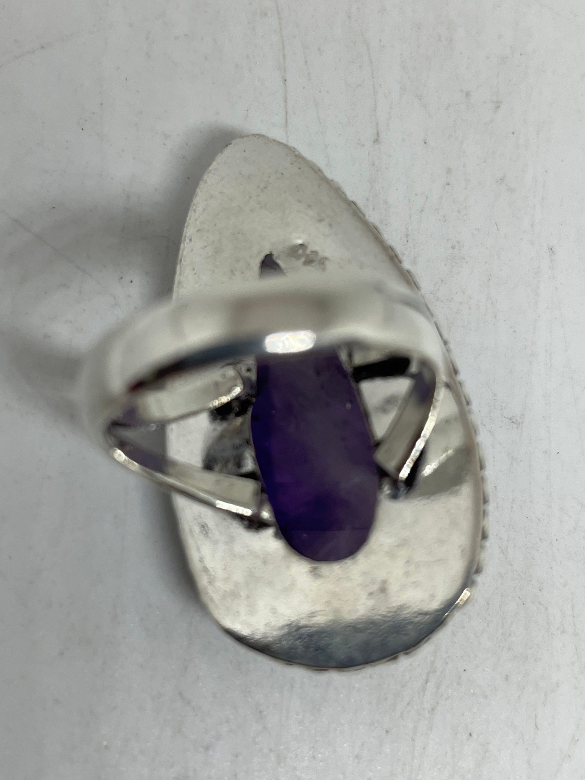 Vintage Purple Genuine Amethyst Ring