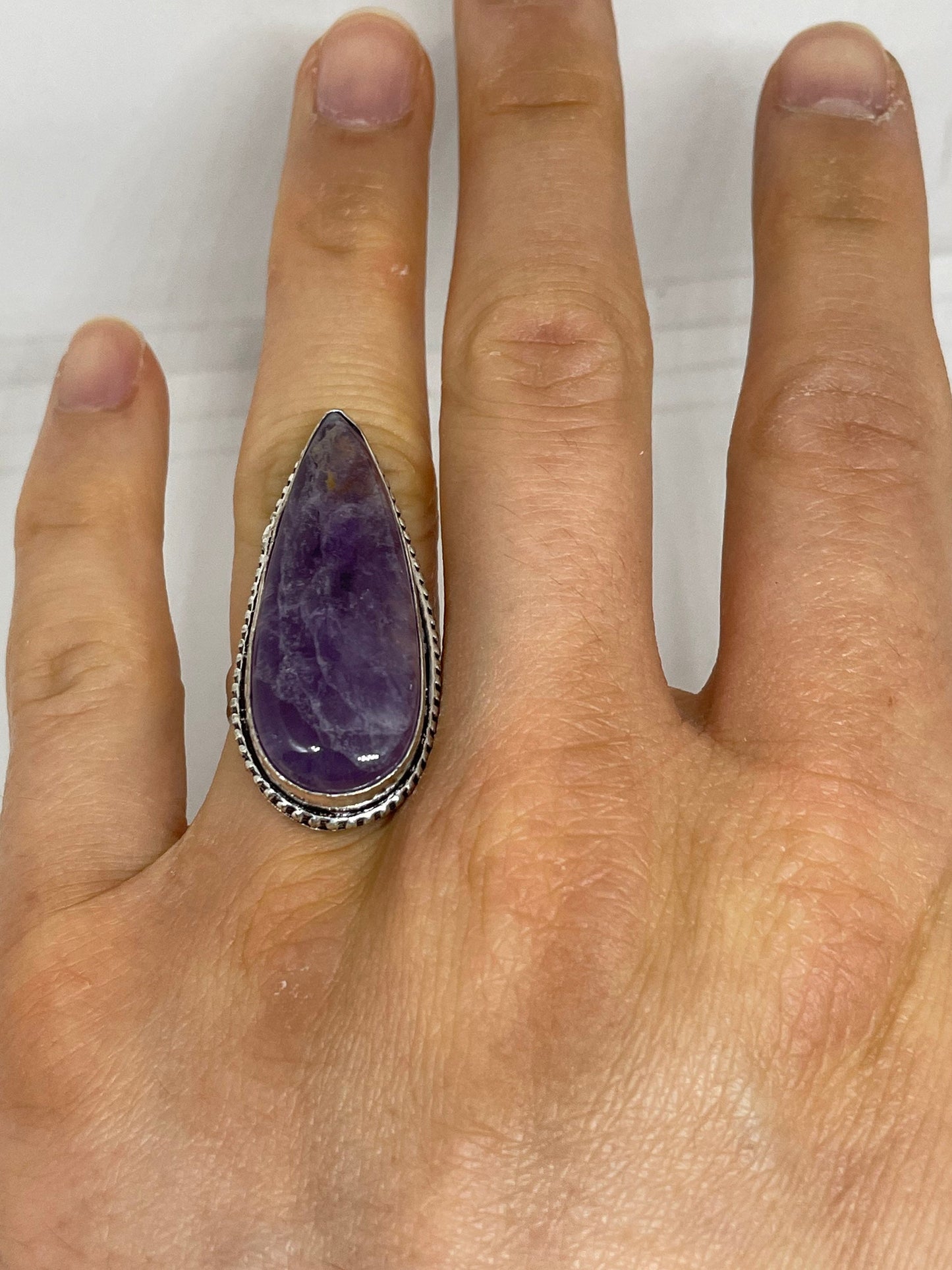 Vintage Purple Genuine Amethyst Ring