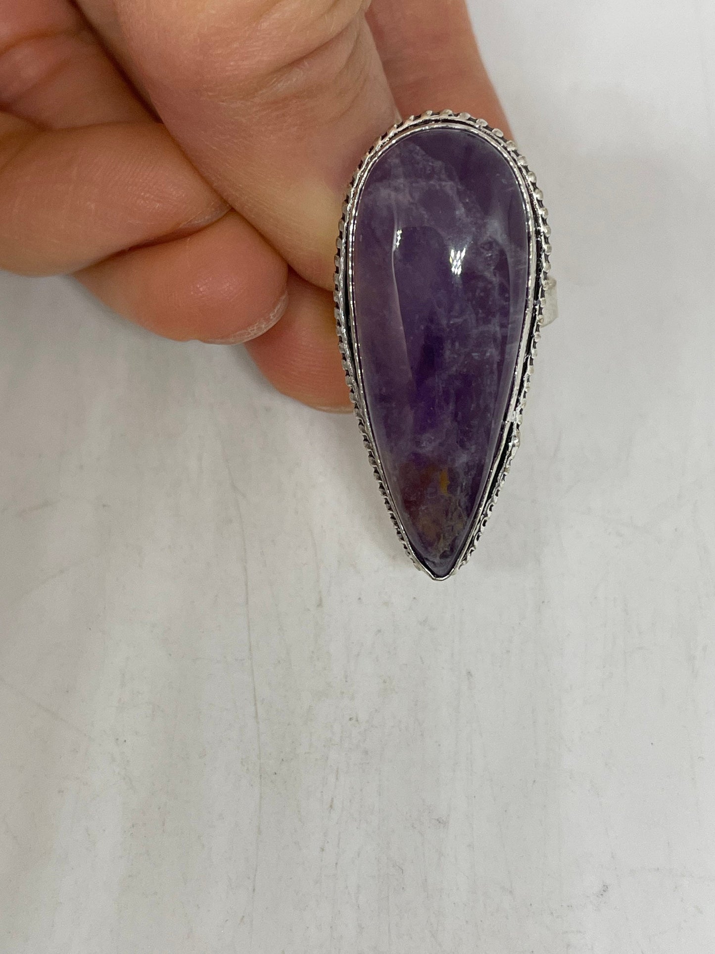 Vintage Purple Genuine Amethyst Ring