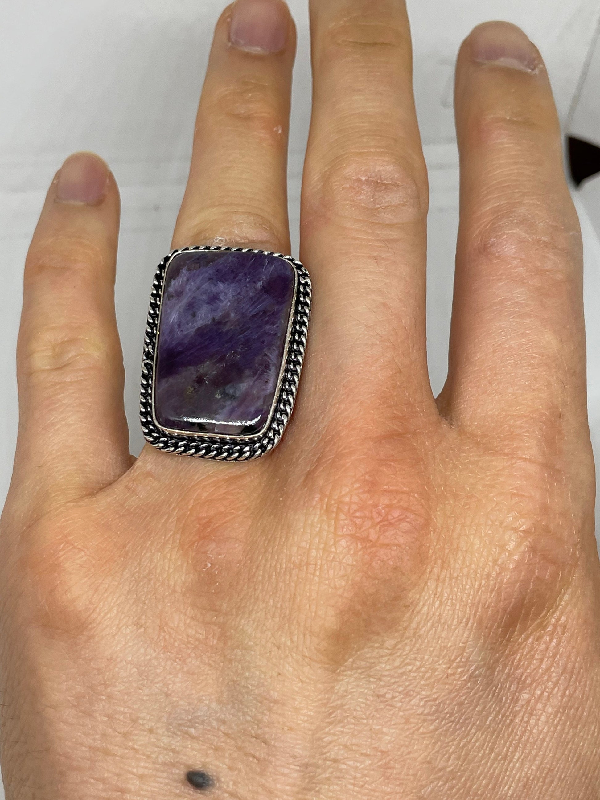 Vintage Purple Genuine Amethyst Ring