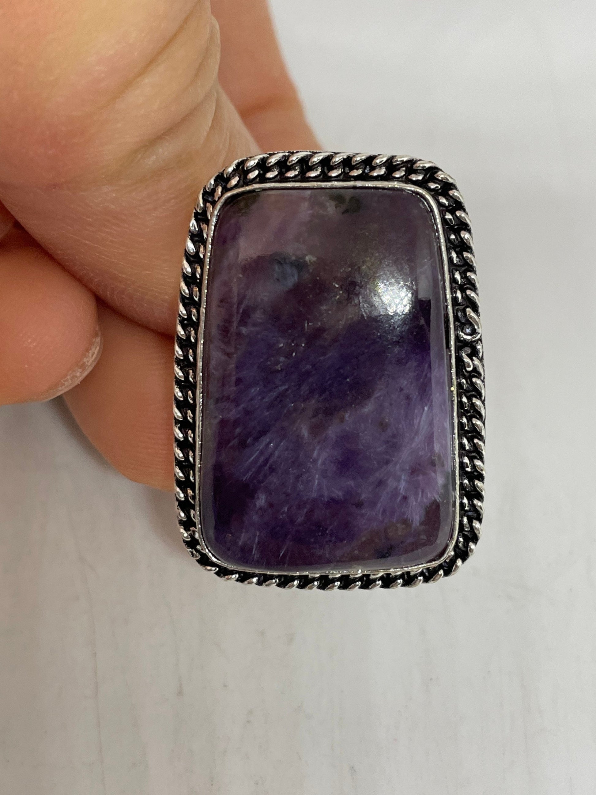 Vintage Purple Genuine Amethyst Ring