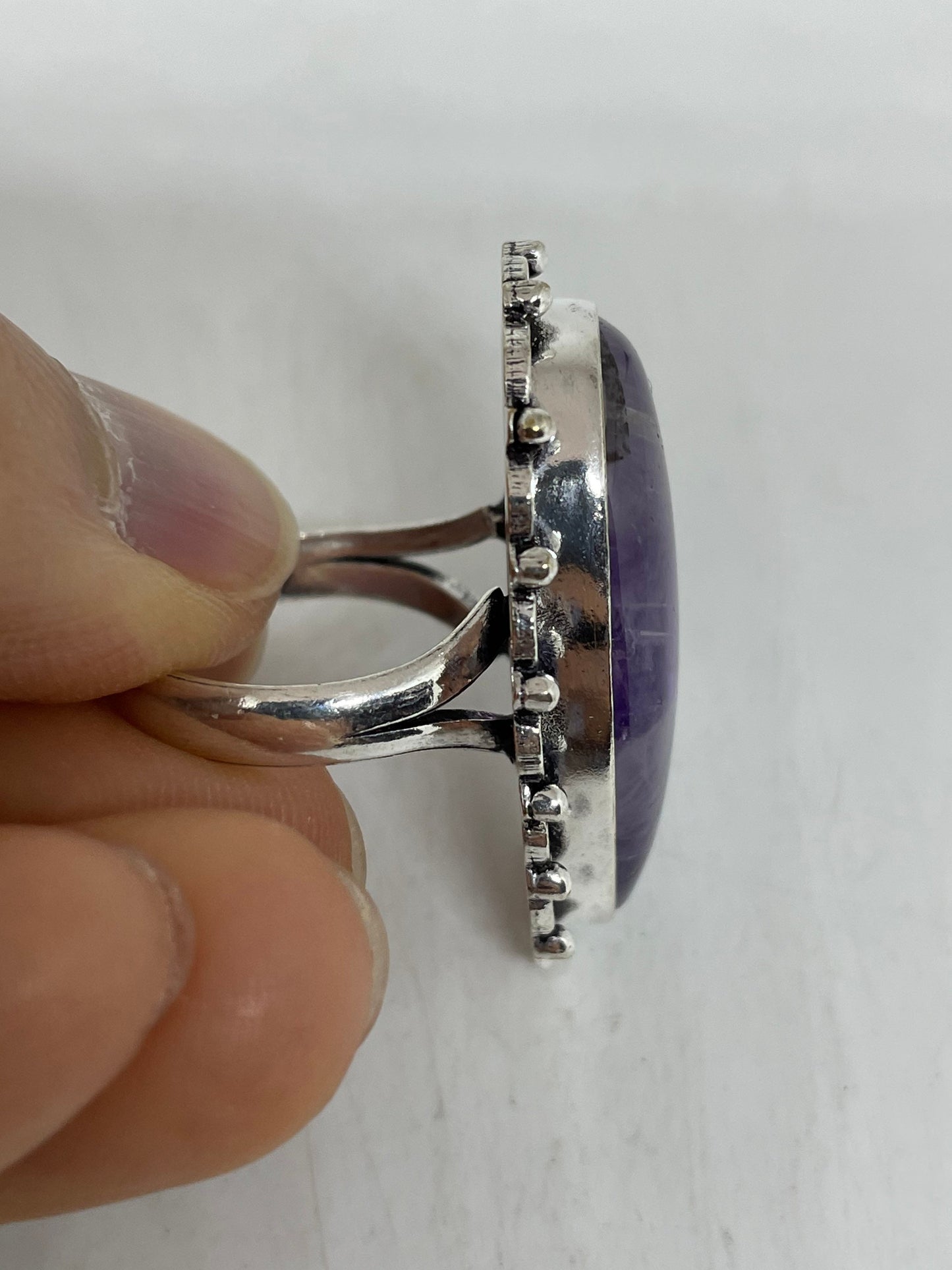 Vintage Purple Genuine Amethyst Ring