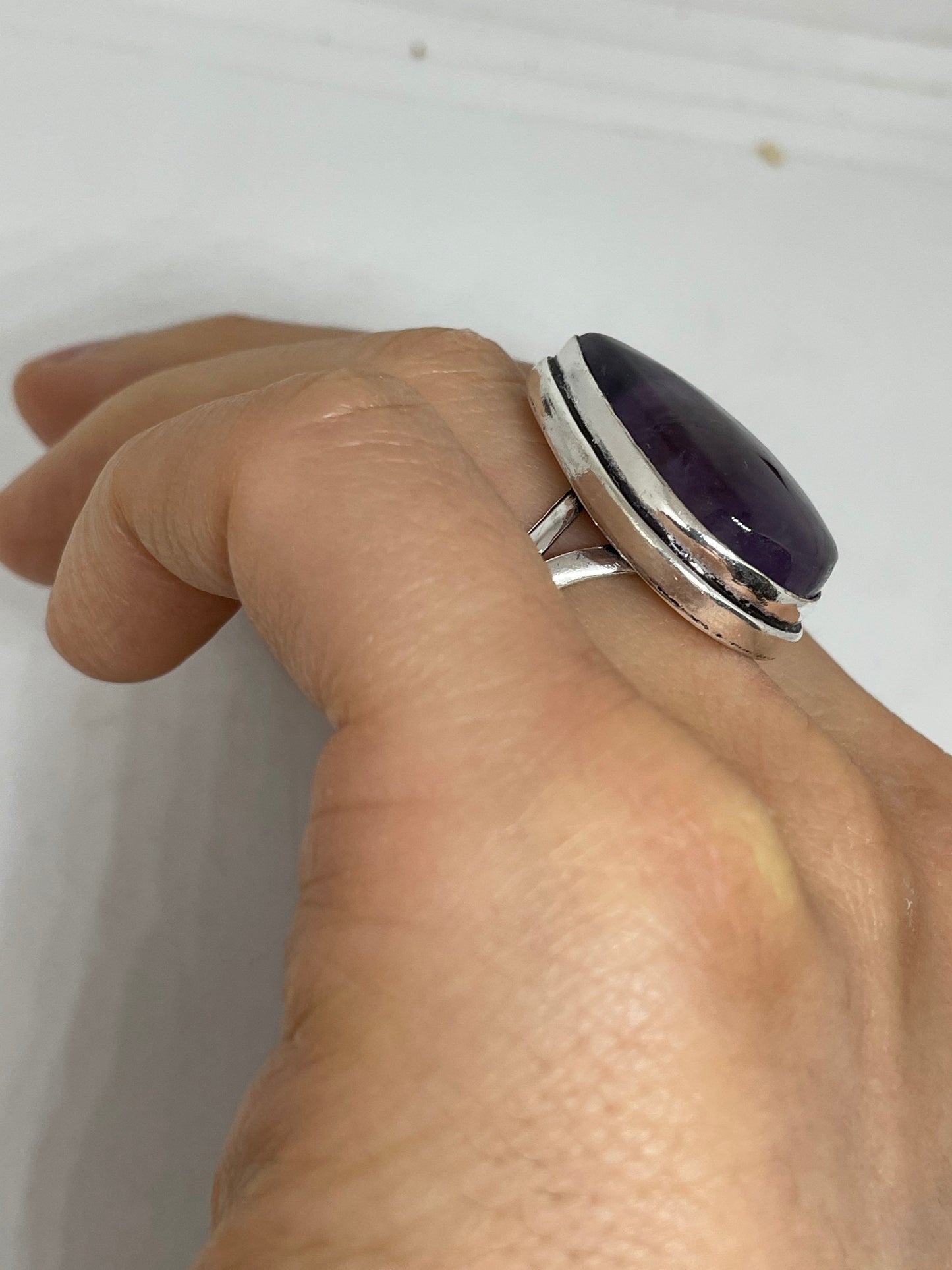 Vintage Purple Genuine Amethyst Ring