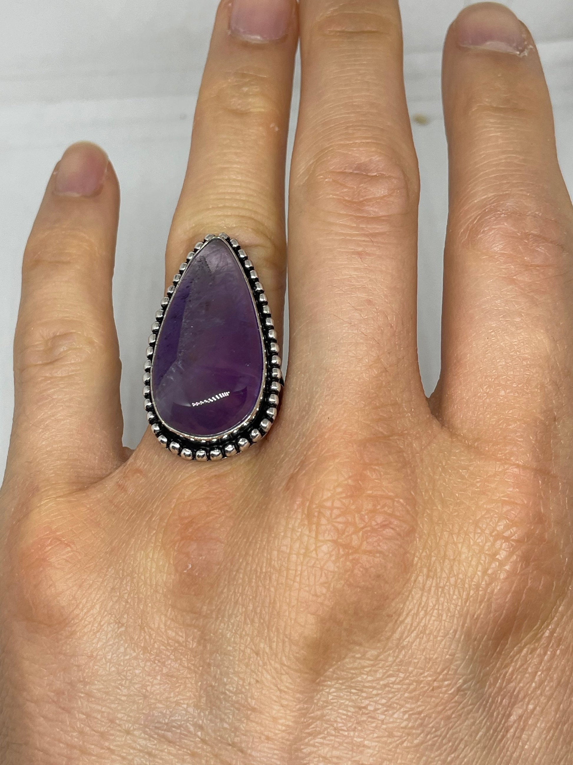 Vintage Purple Genuine Amethyst Ring