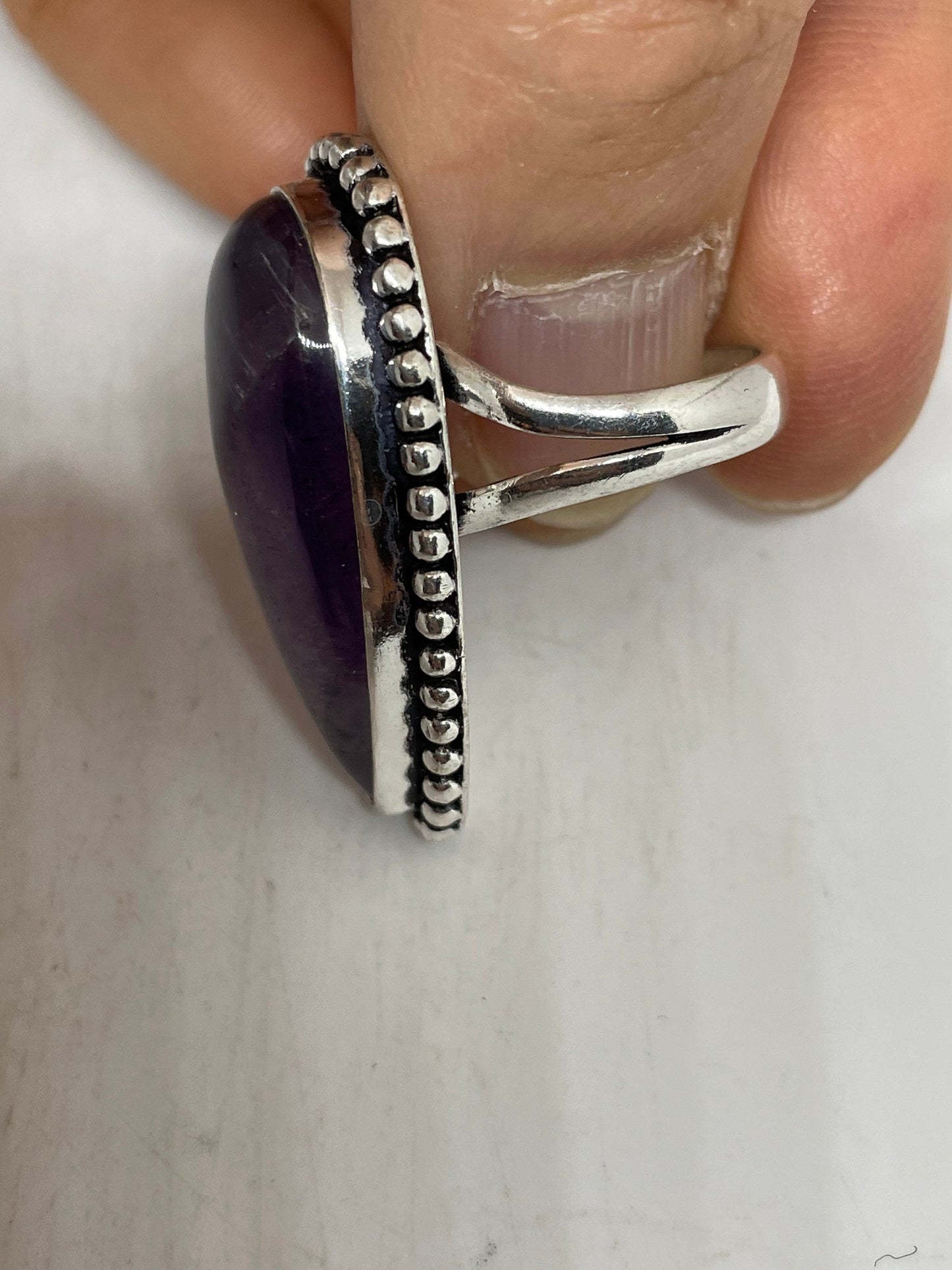 Vintage Purple Genuine Amethyst Ring