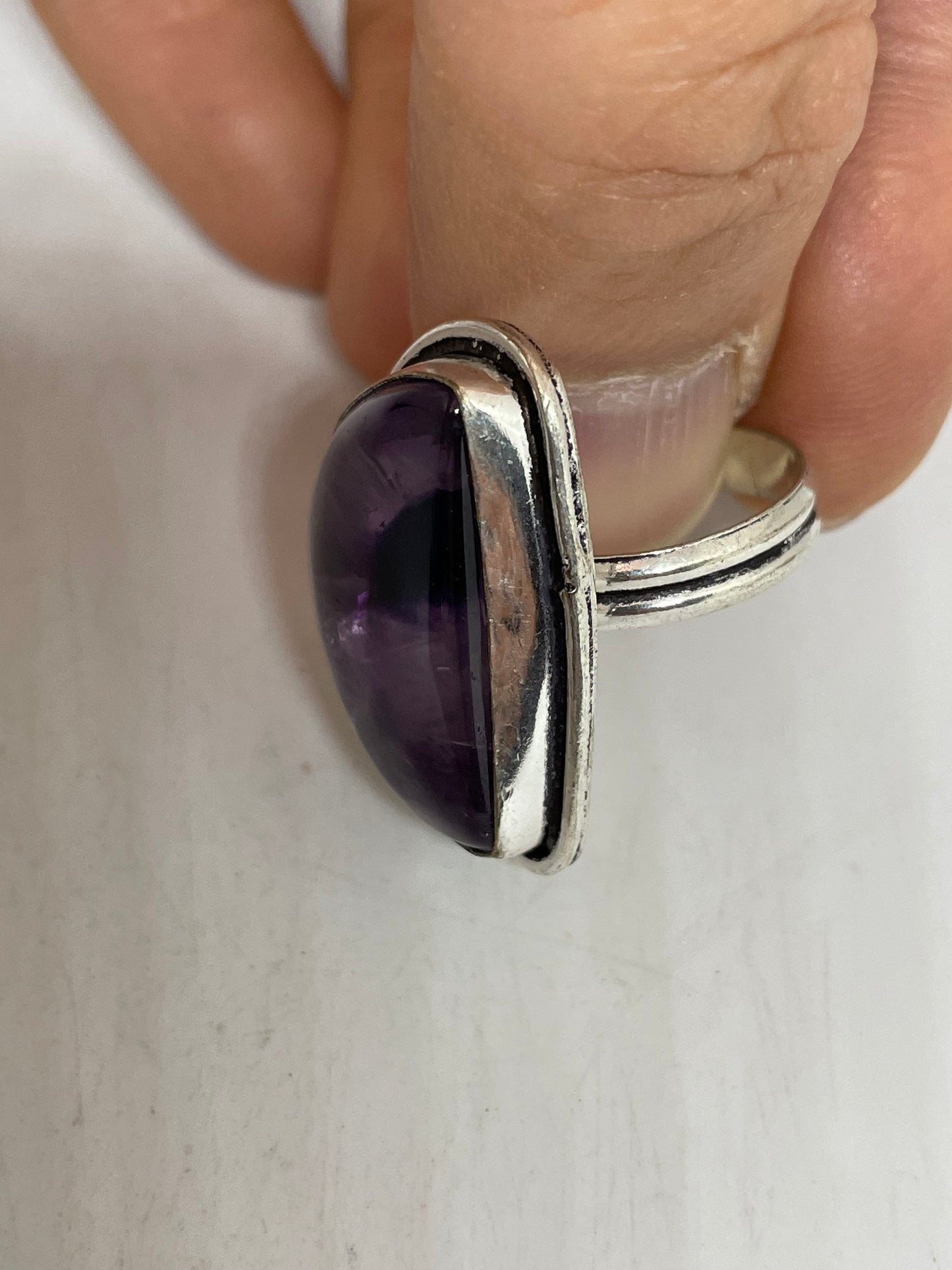 Vintage Purple Genuine Amethyst Ring