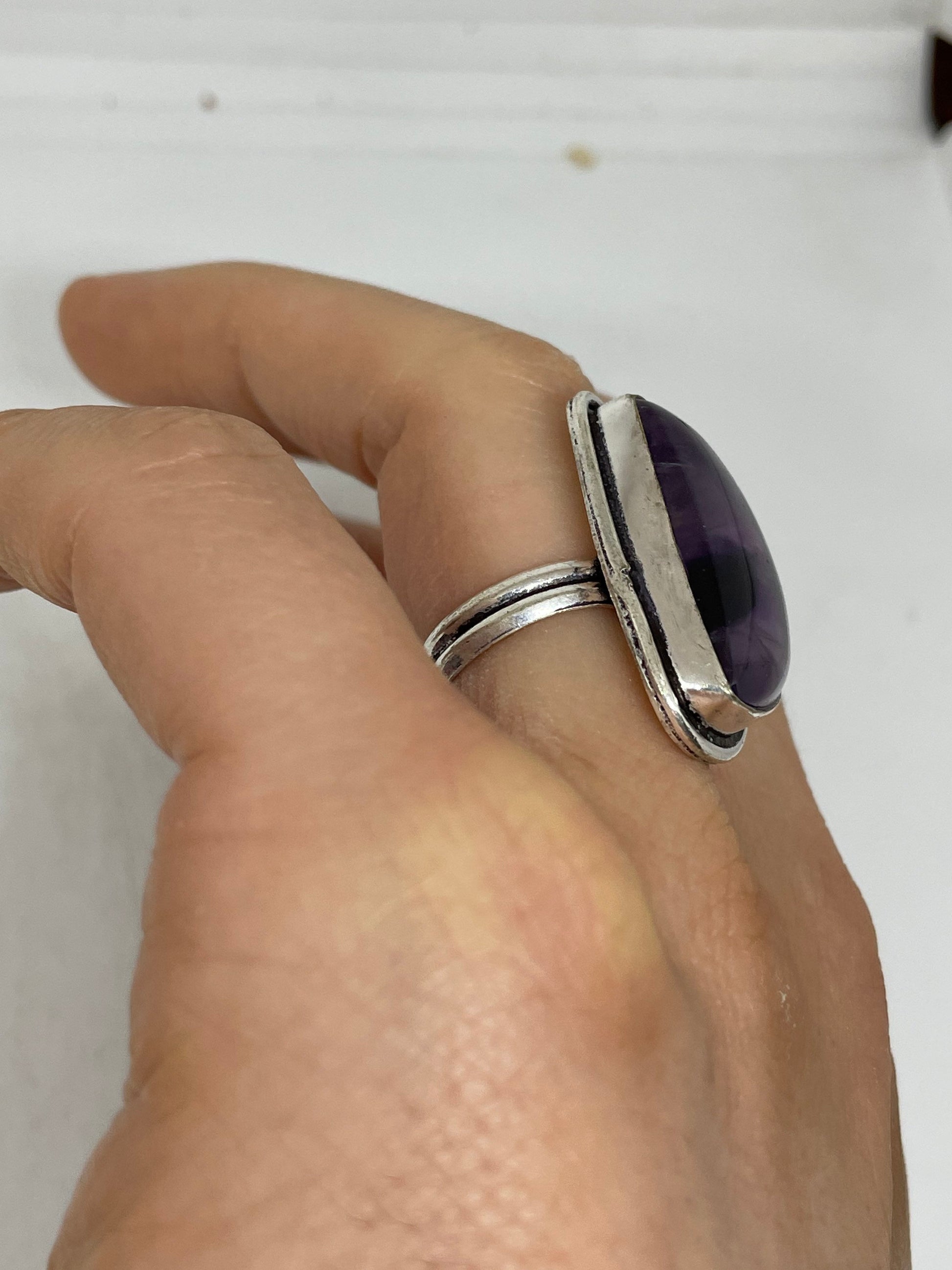 Vintage Purple Genuine Amethyst Ring