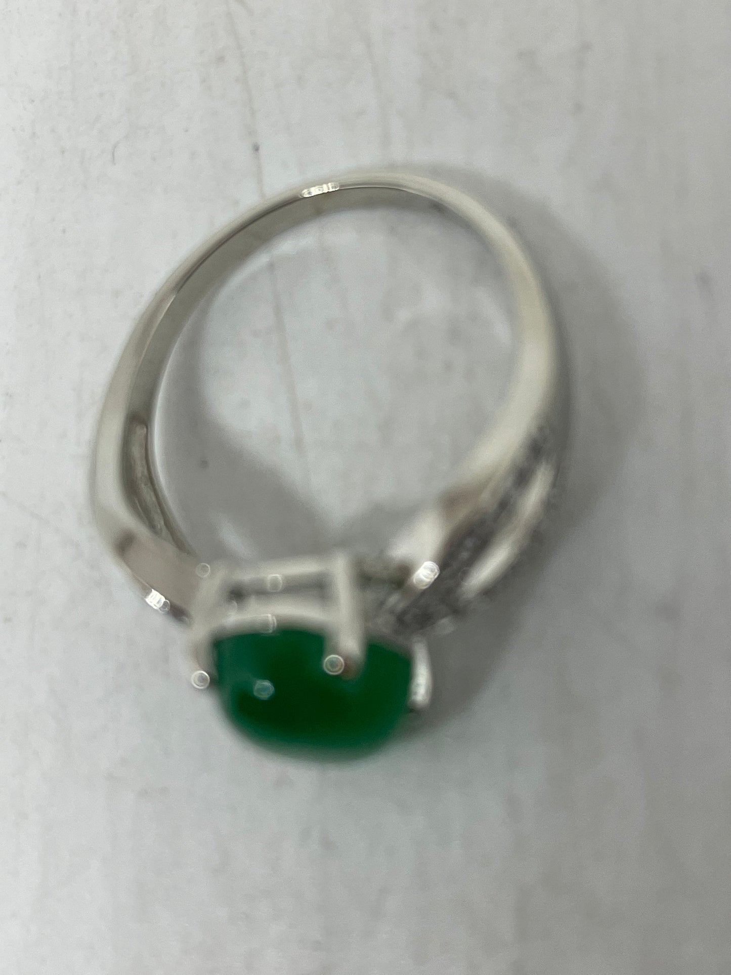 Vintage Lucky Green Nephrite Jade Ring