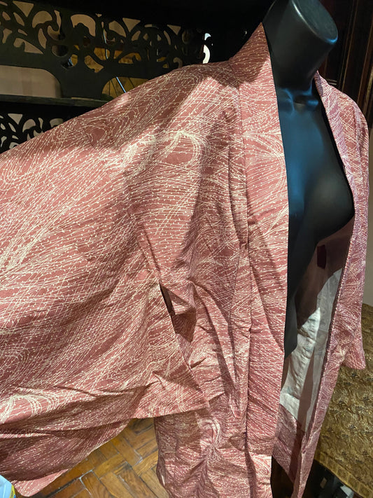 Vintage silk Japanese Kyoto Haori hapi short Kimono jacket
