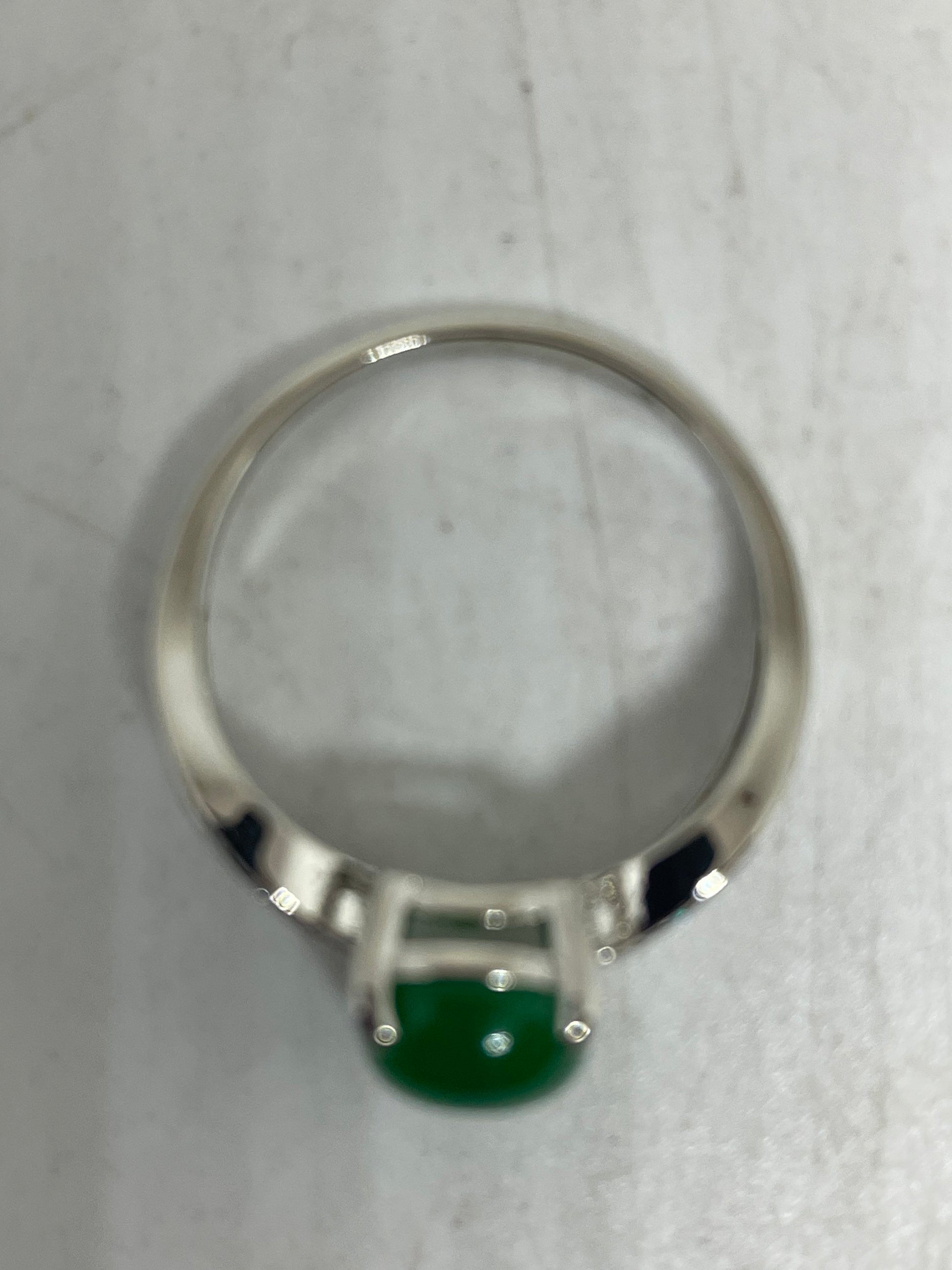 Vintage Lucky Green Nephrite Jade Ring