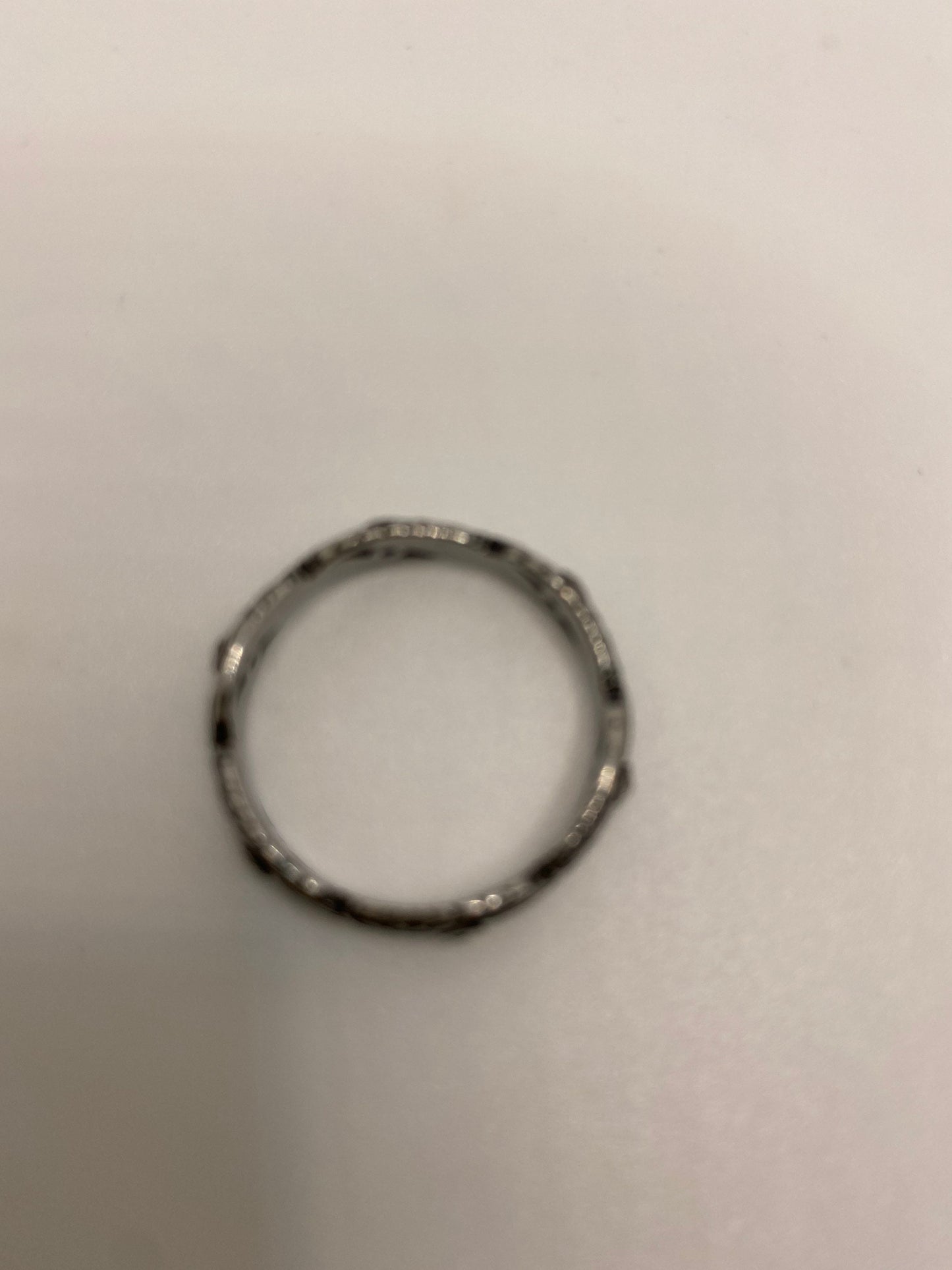 Vintage Celtic Winged Stainless Steel wedding Band Infinity Ring