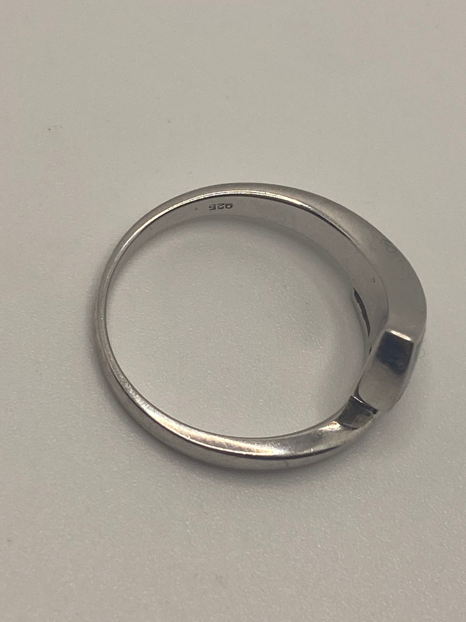 Vintage Opal 925 Sterling Silver Inlay Ring