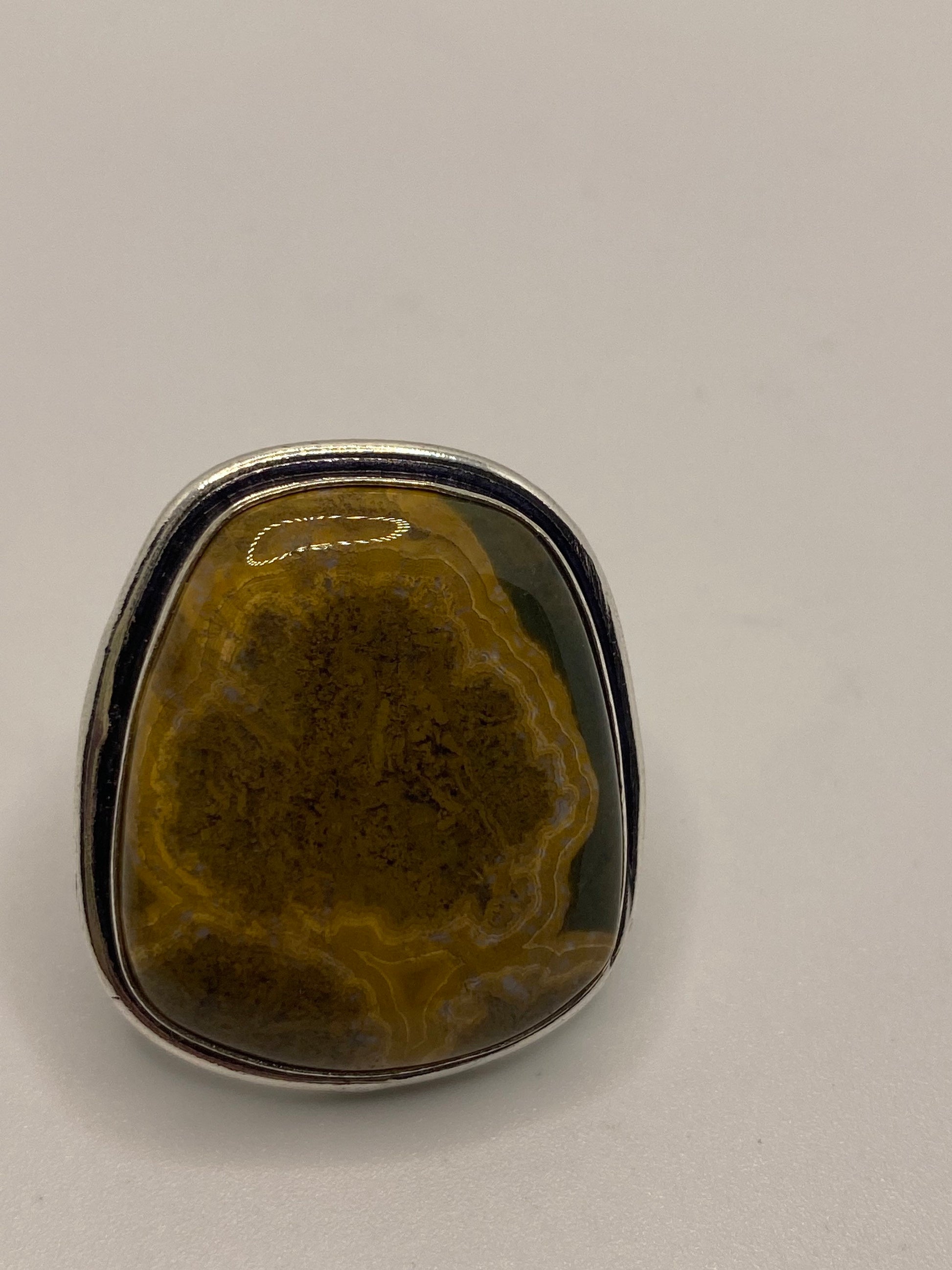 Vintage Genuine Brown Jasper Ring