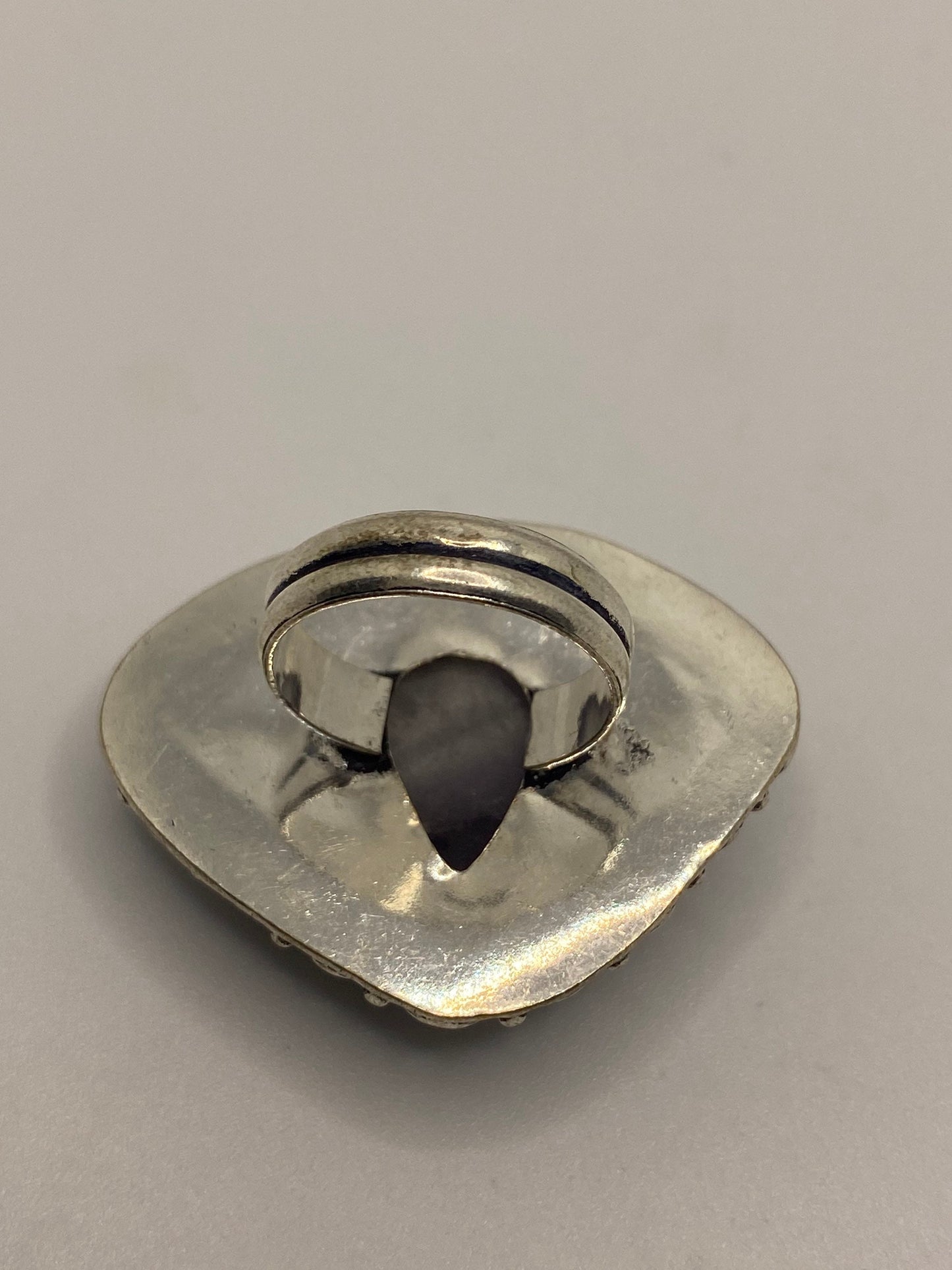 Vintage Genuine Amethyst Lace Agate Ring