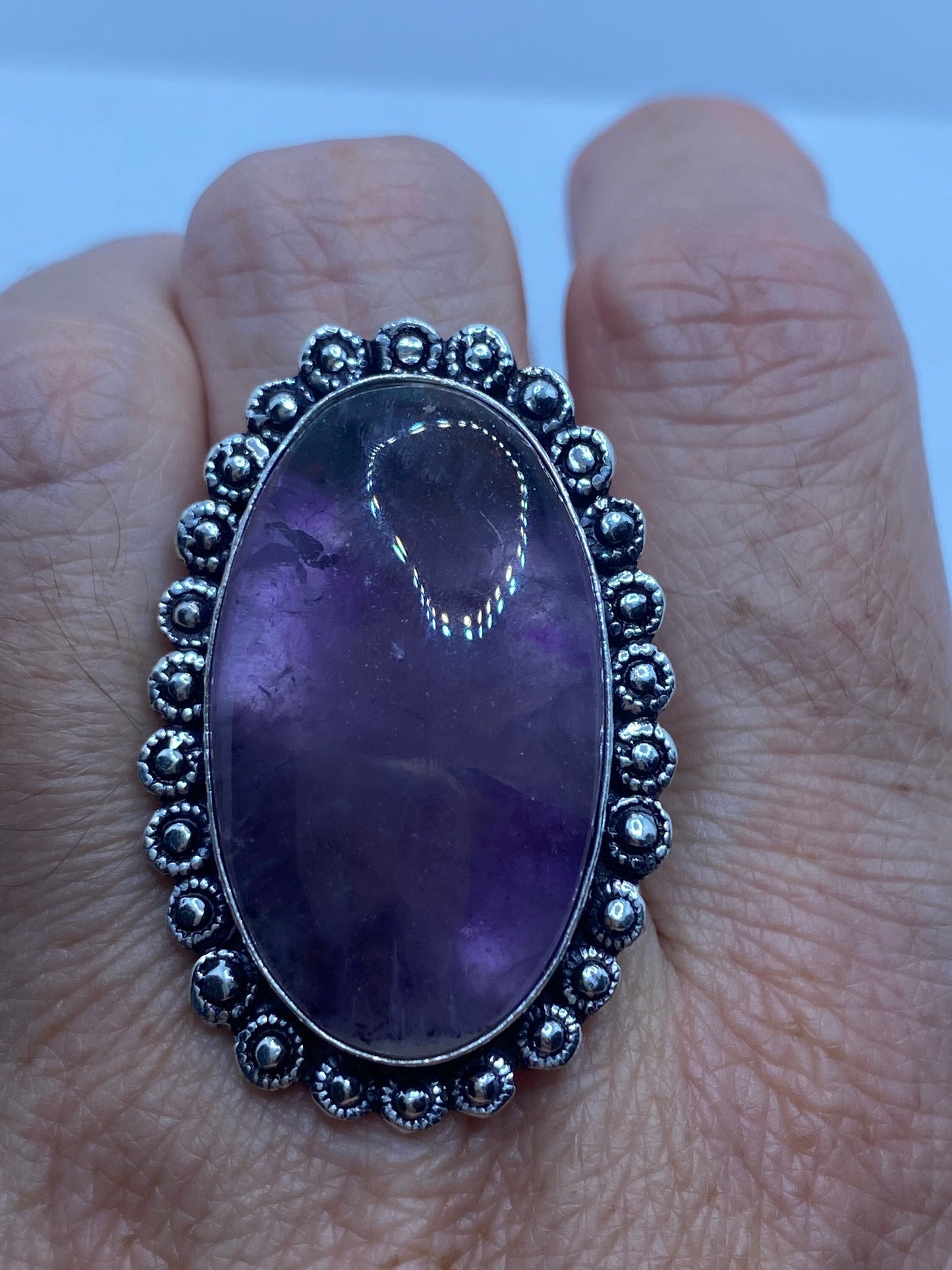 Vintage Purple Genuine Amethyst Ring