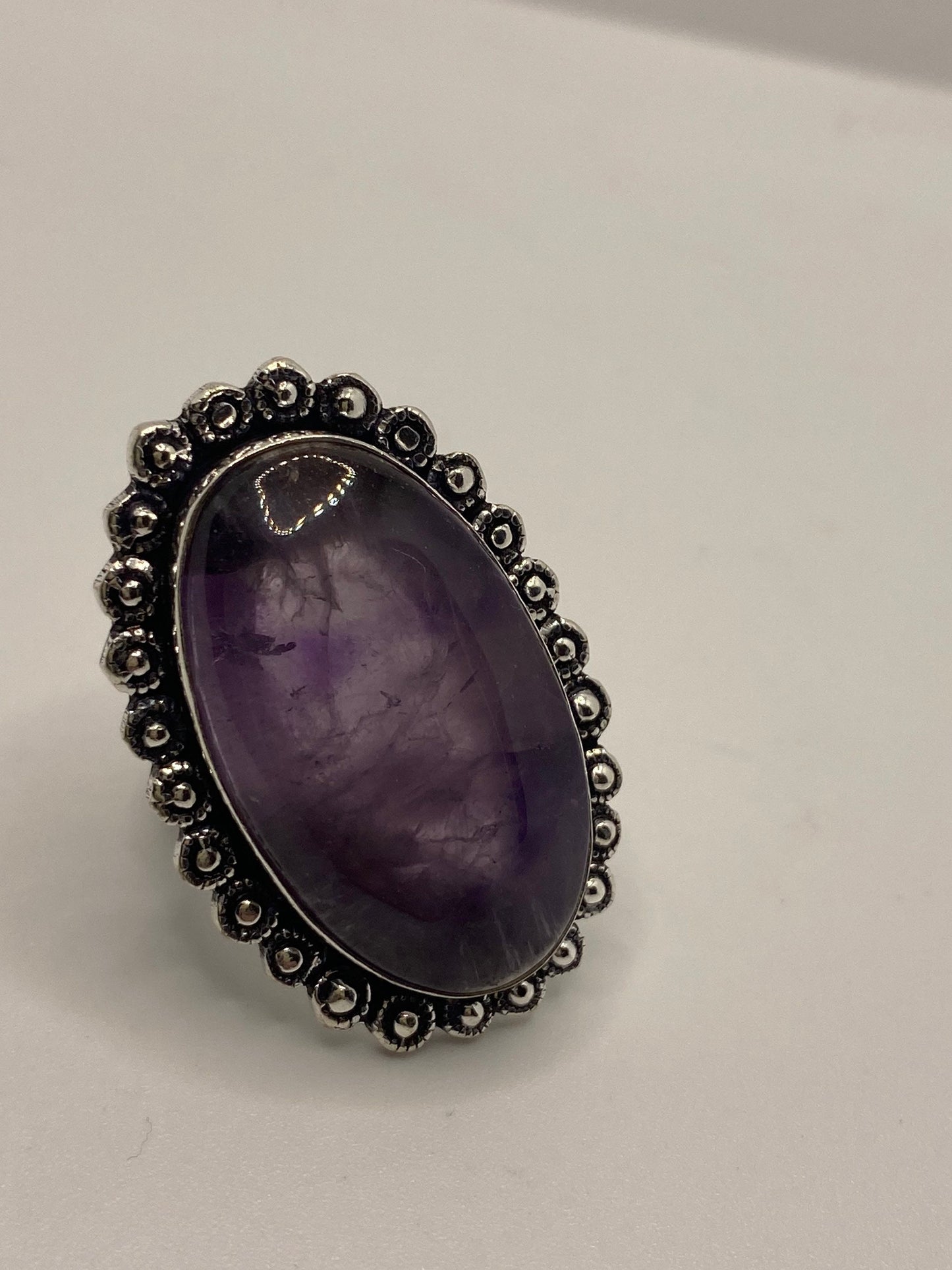 Vintage Purple Genuine Amethyst Ring