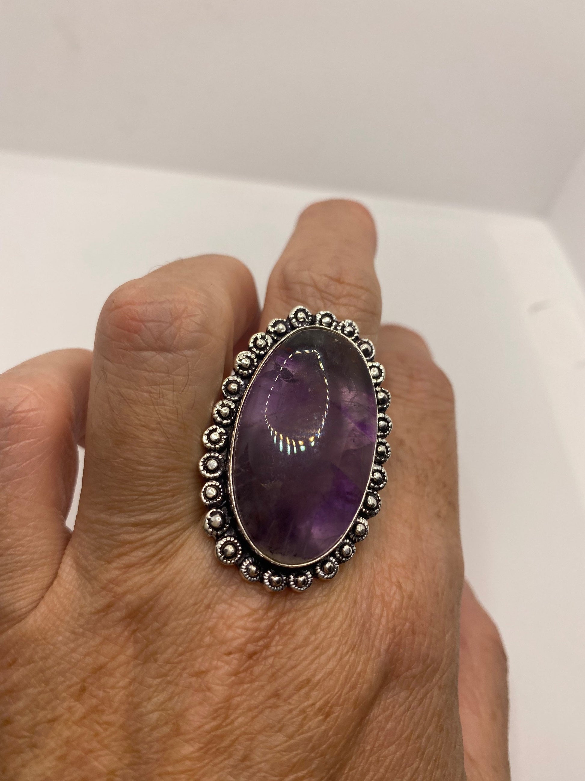 Vintage Purple Genuine Amethyst Ring