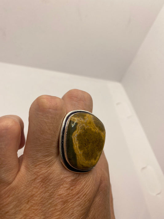 Vintage Genuine Brown Jasper Ring
