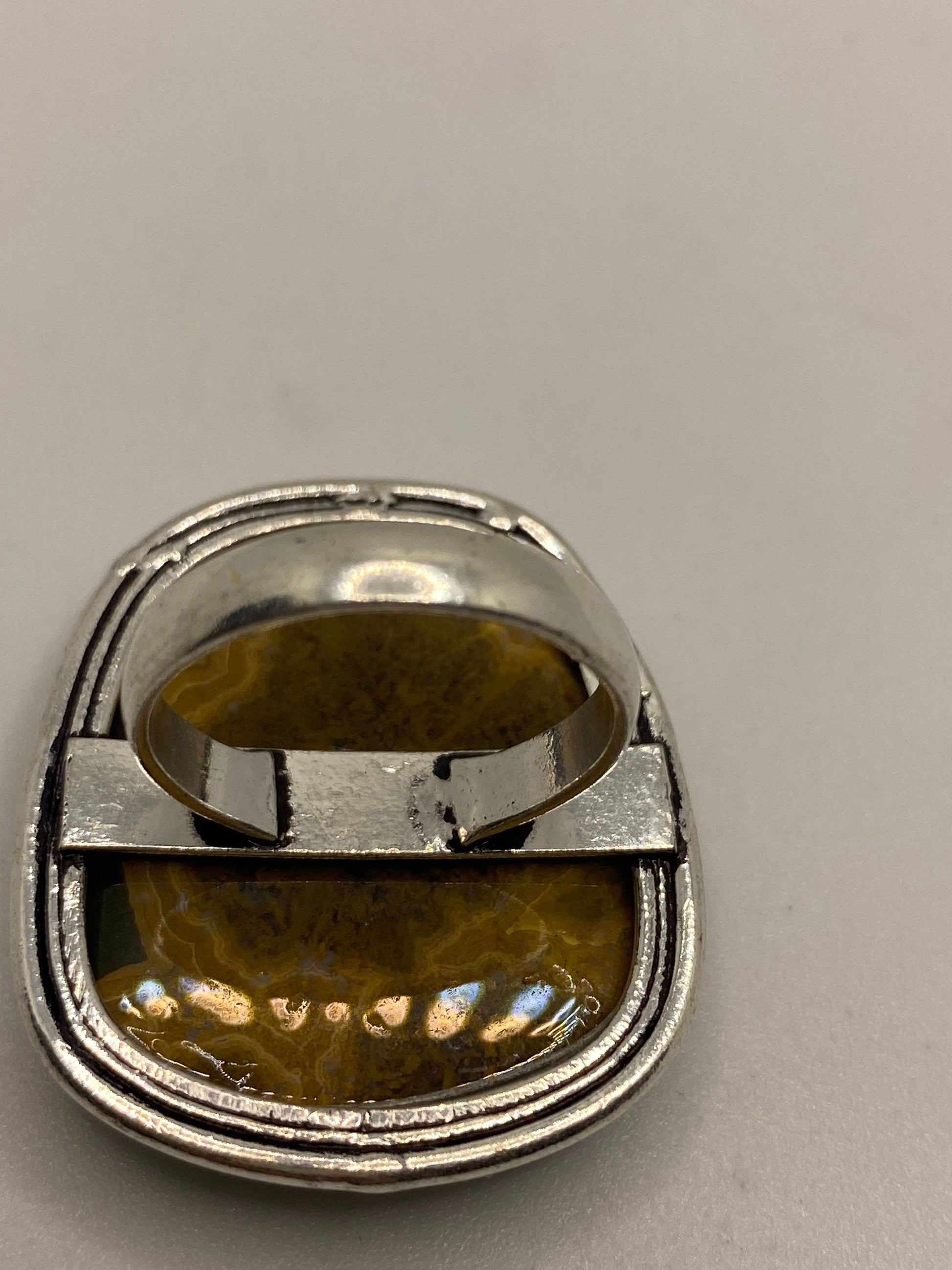 Vintage Genuine Brown Jasper Ring