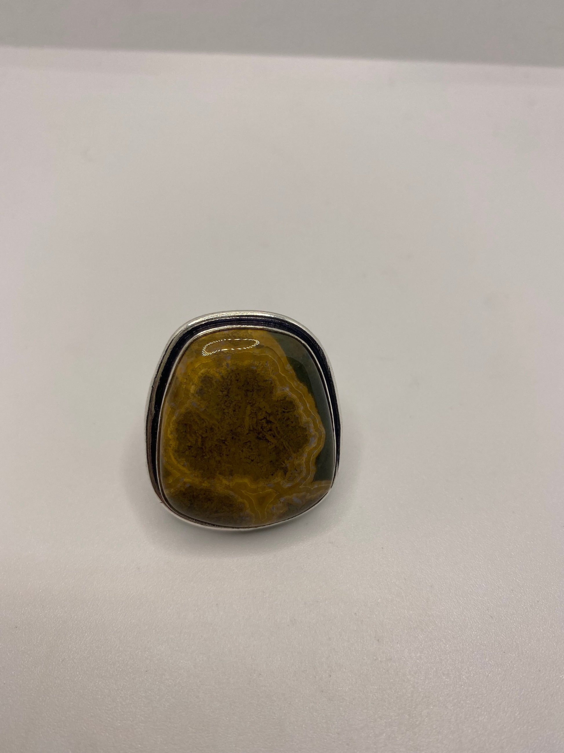 Vintage Genuine Brown Jasper Ring