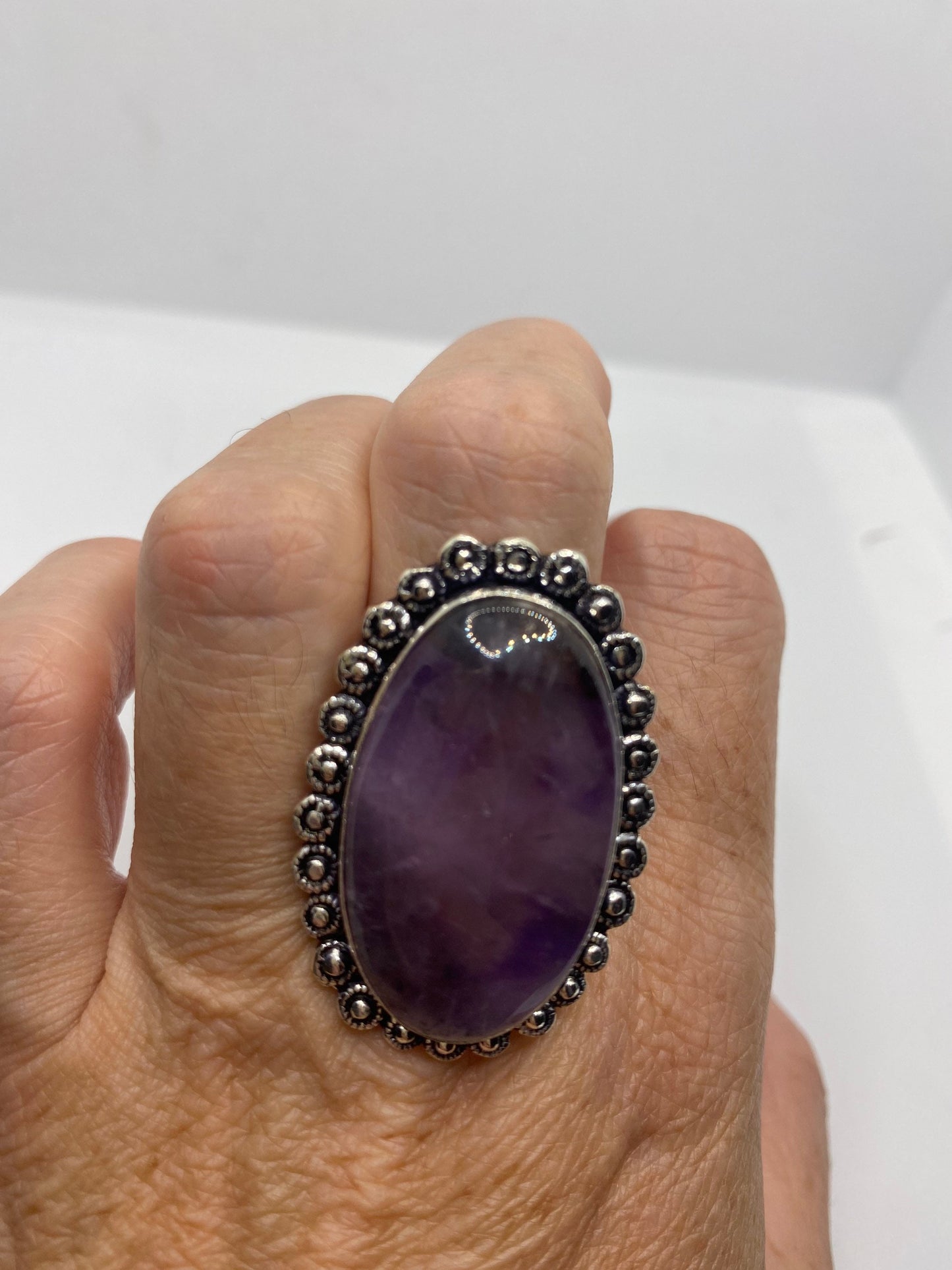 Vintage Purple Genuine Amethyst Ring