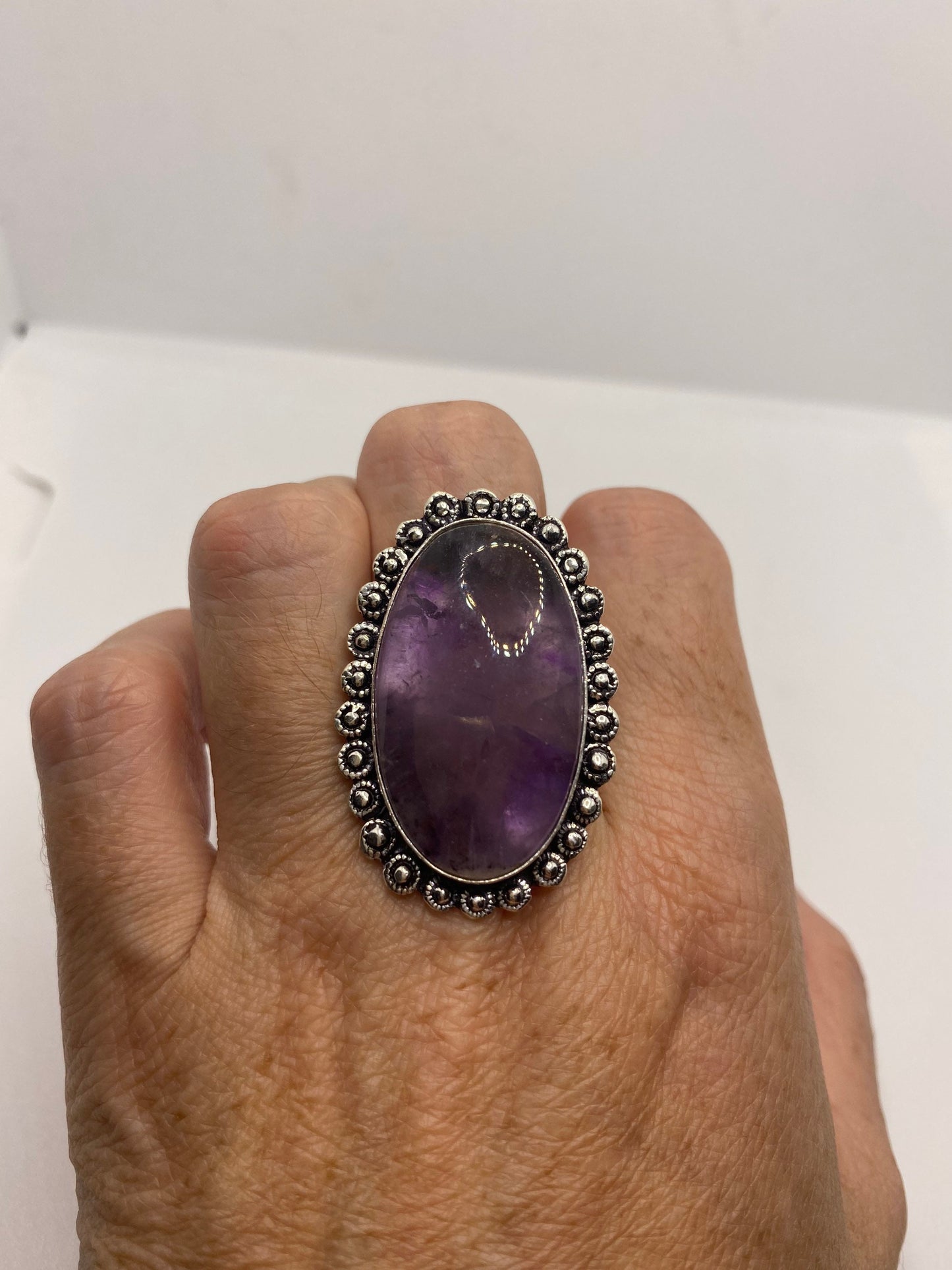 Vintage Purple Genuine Amethyst Ring