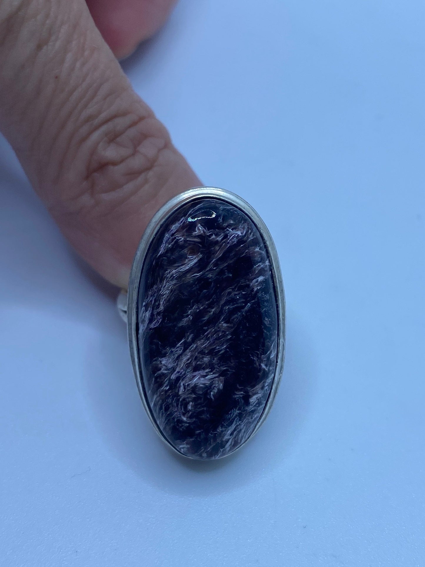 Vintage Purple Genuine Chourite Ring