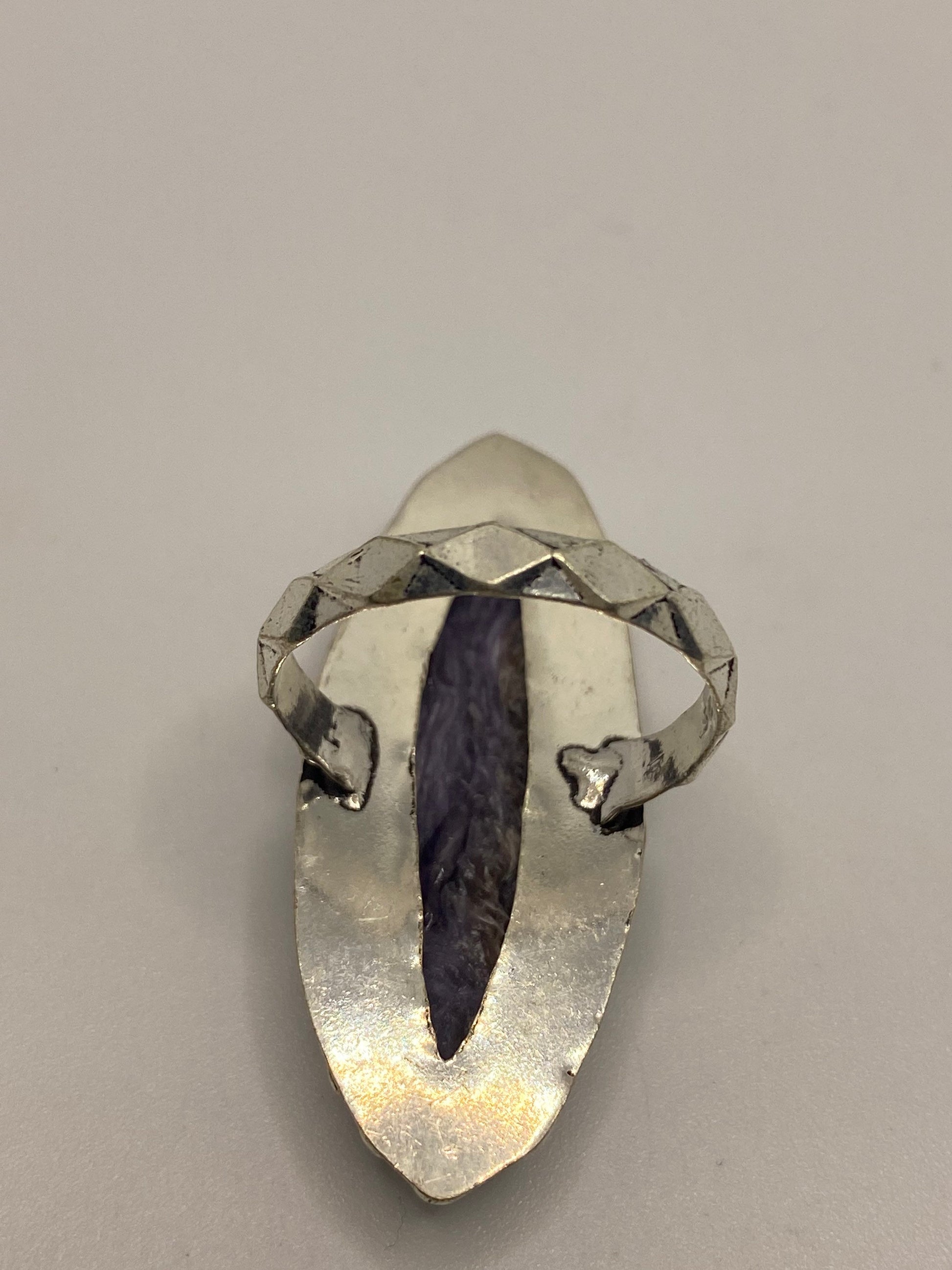 Vintage Purple Genuine Chourite Ring