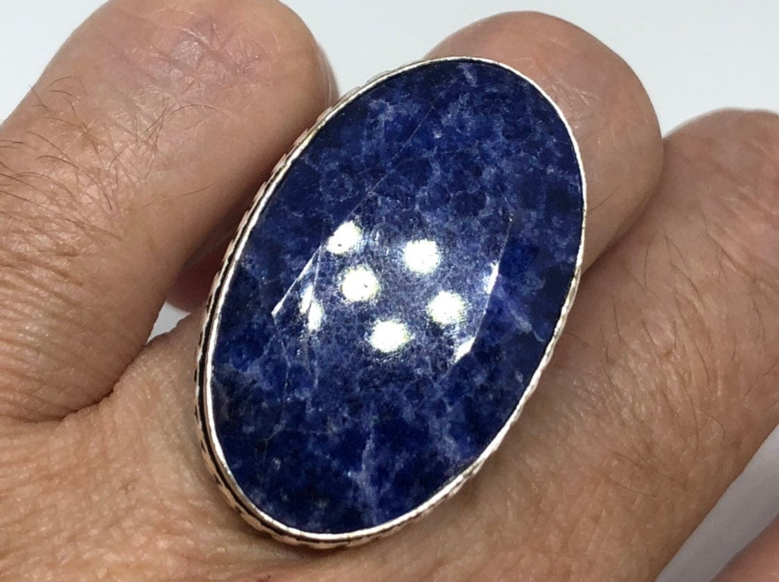 Vintage Blue Genuine Lapis Lazuli Ring