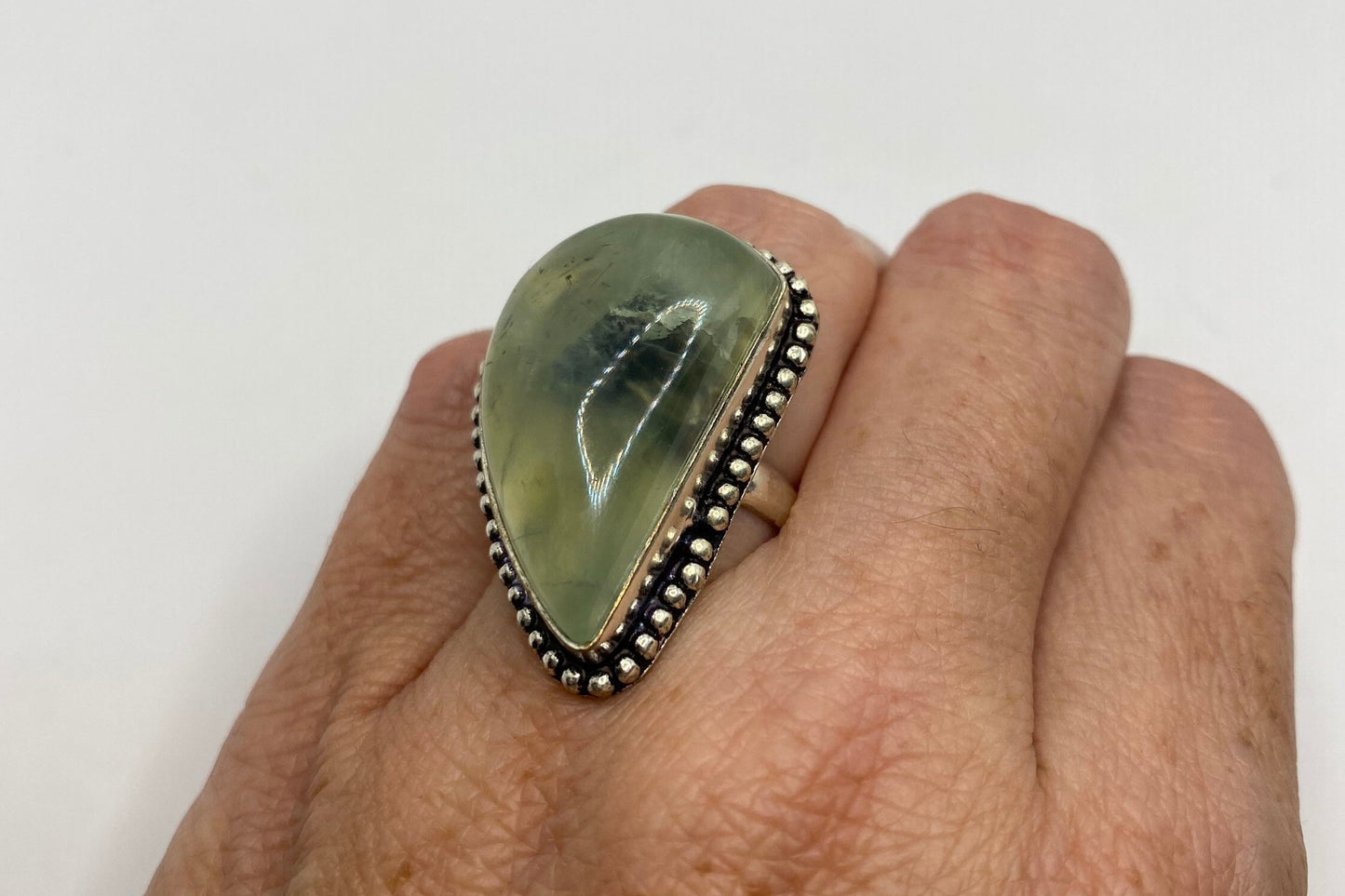 Vintage Green Nephrite Jade Ring