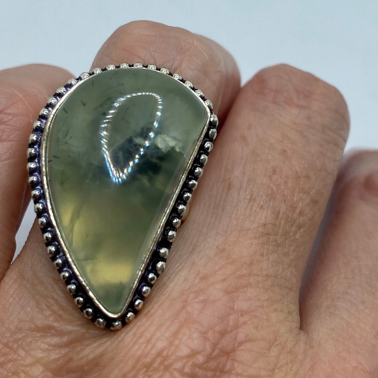 Vintage Green Nephrite Jade Ring