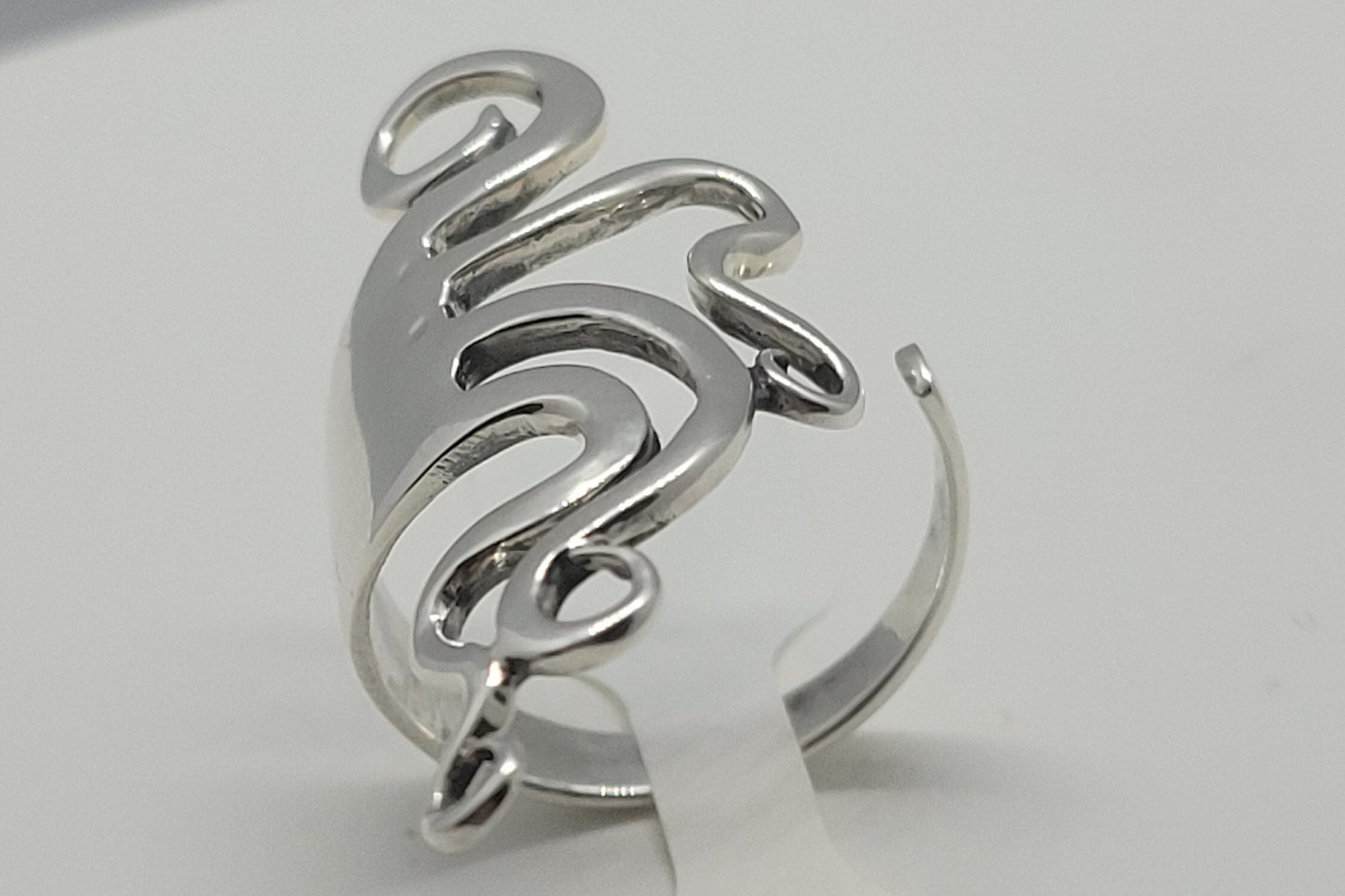 Vintage Twisted Fork Spoon Ring in 925 Sterling Silver