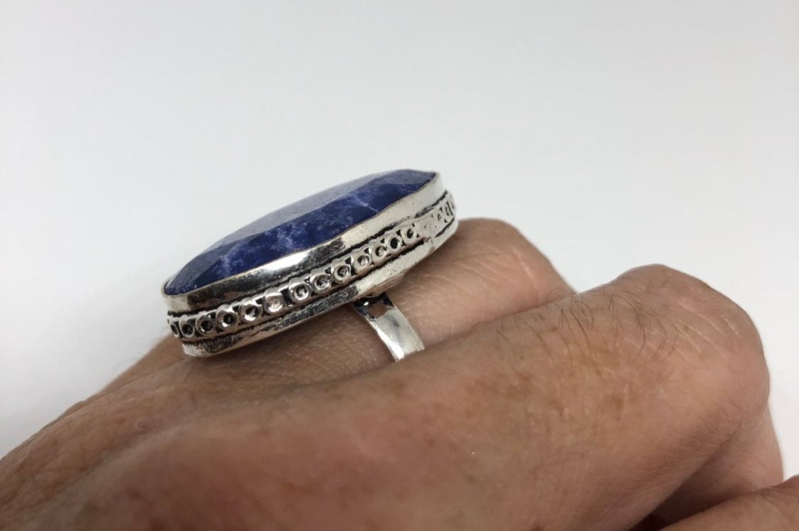 Vintage Blue Genuine Lapis Lazuli Ring