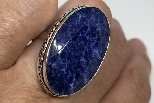 Vintage Blue Genuine Lapis Lazuli Ring