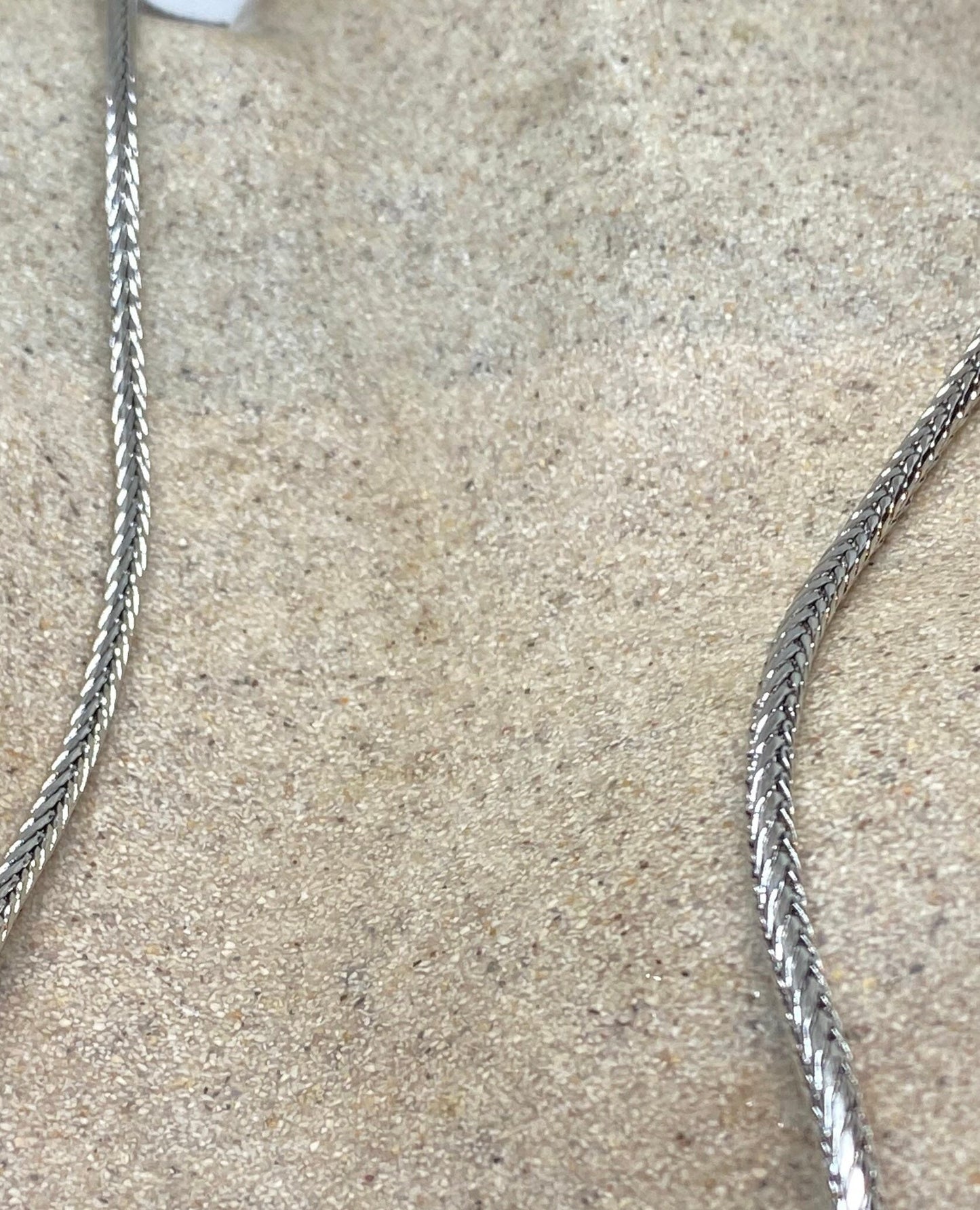 Silver Stainless Steel 36 Inch Greek Link Chain