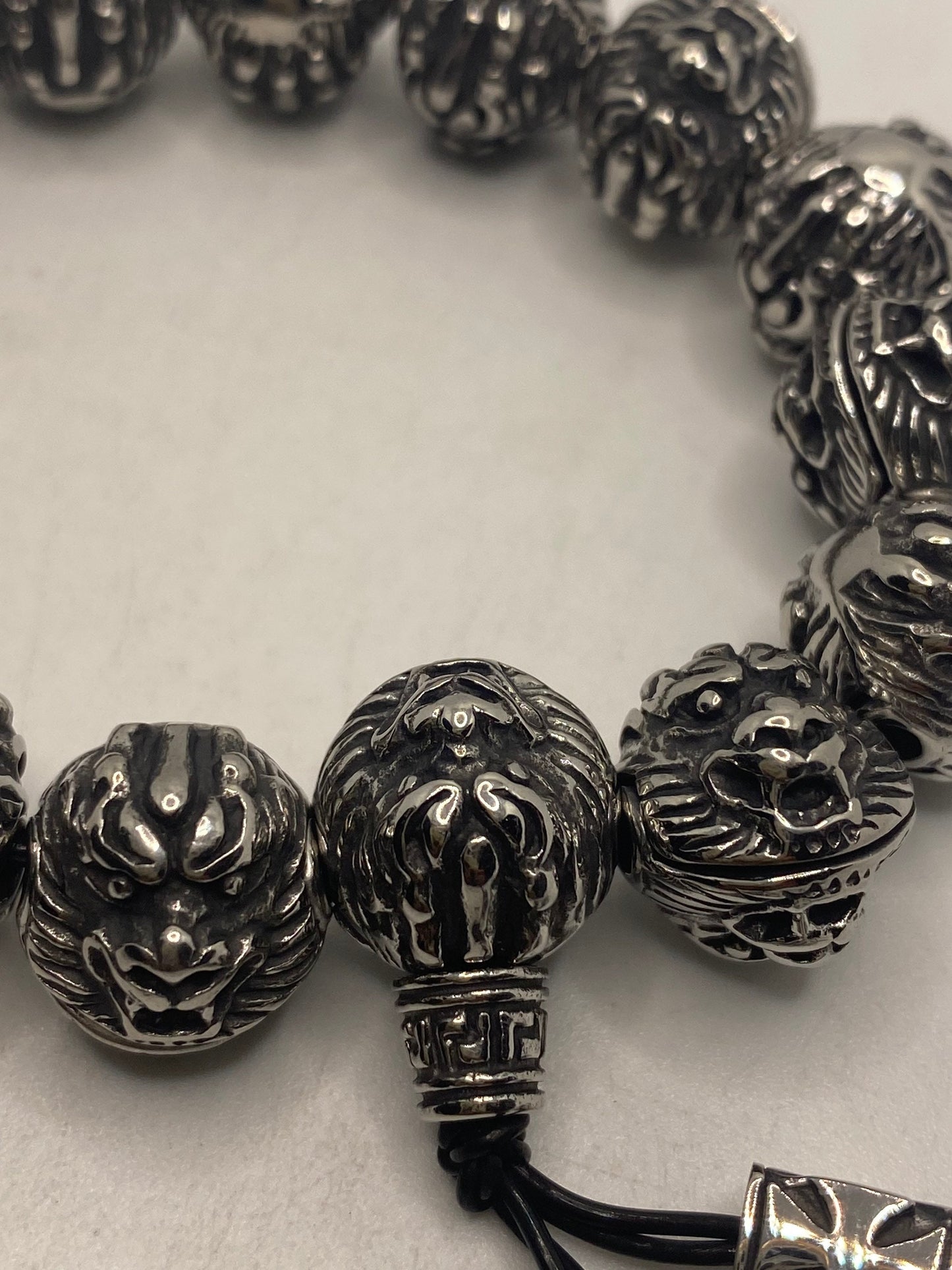 Vintage Unisex Mens Stretch Bracelet Dragon Prayer Beads