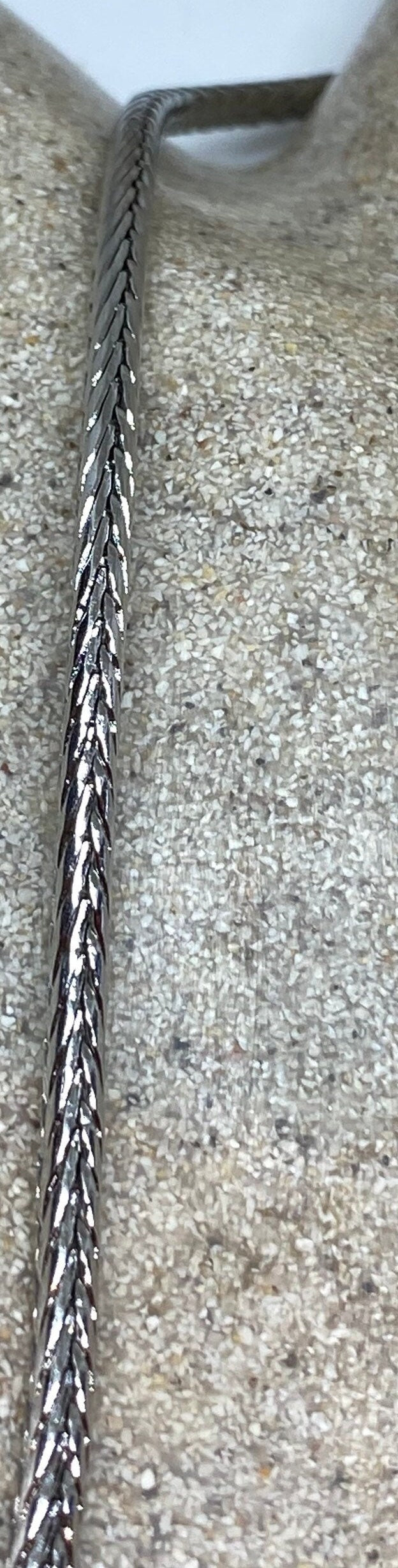Silver Stainless Steel 36 Inch Greek Link Chain
