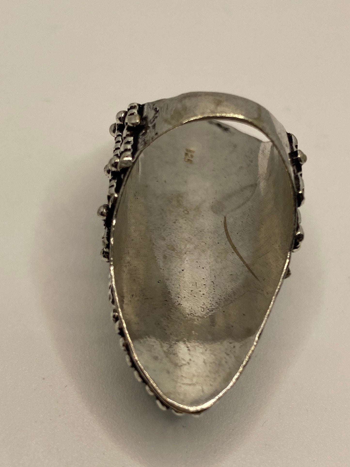 Vintage Blue Larimar Silver Ring