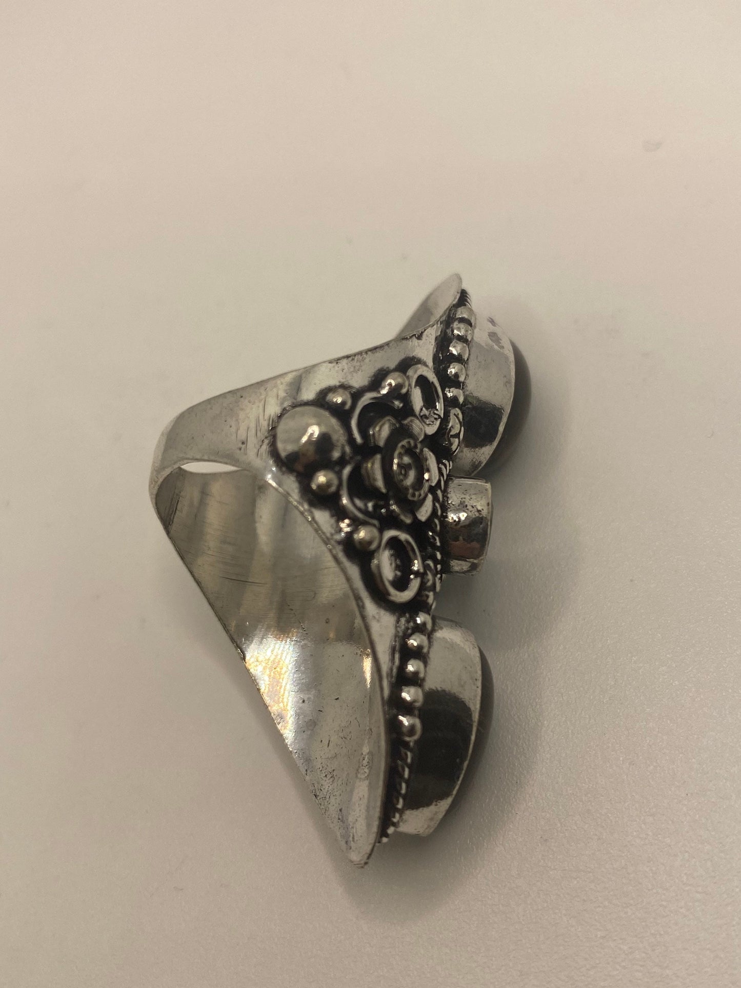 Vintage Smoky and Blue Topaz Cocktail Statement Ring