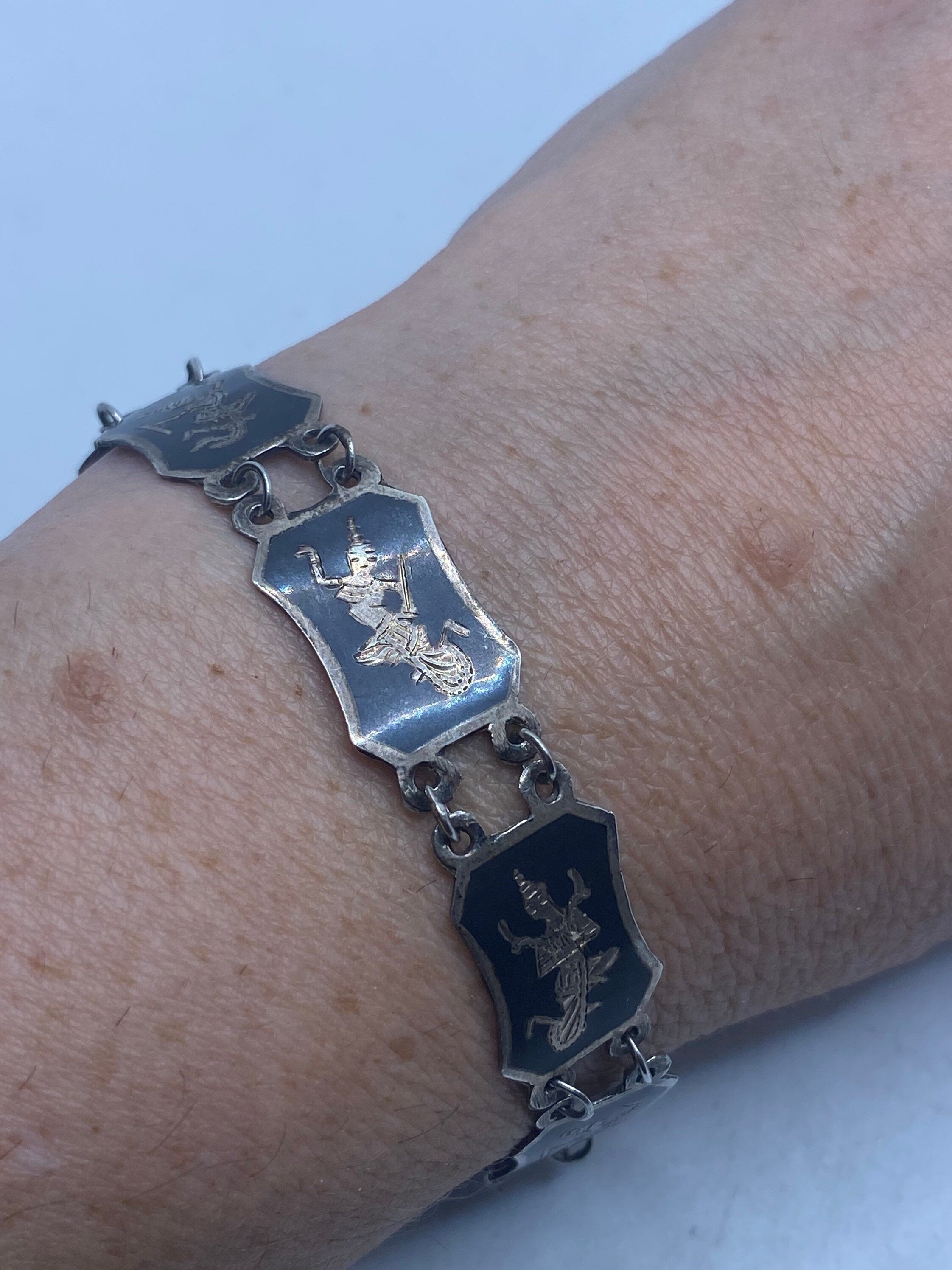 Vintage SIAM LINK BRACELET IN store STERLING SILVER