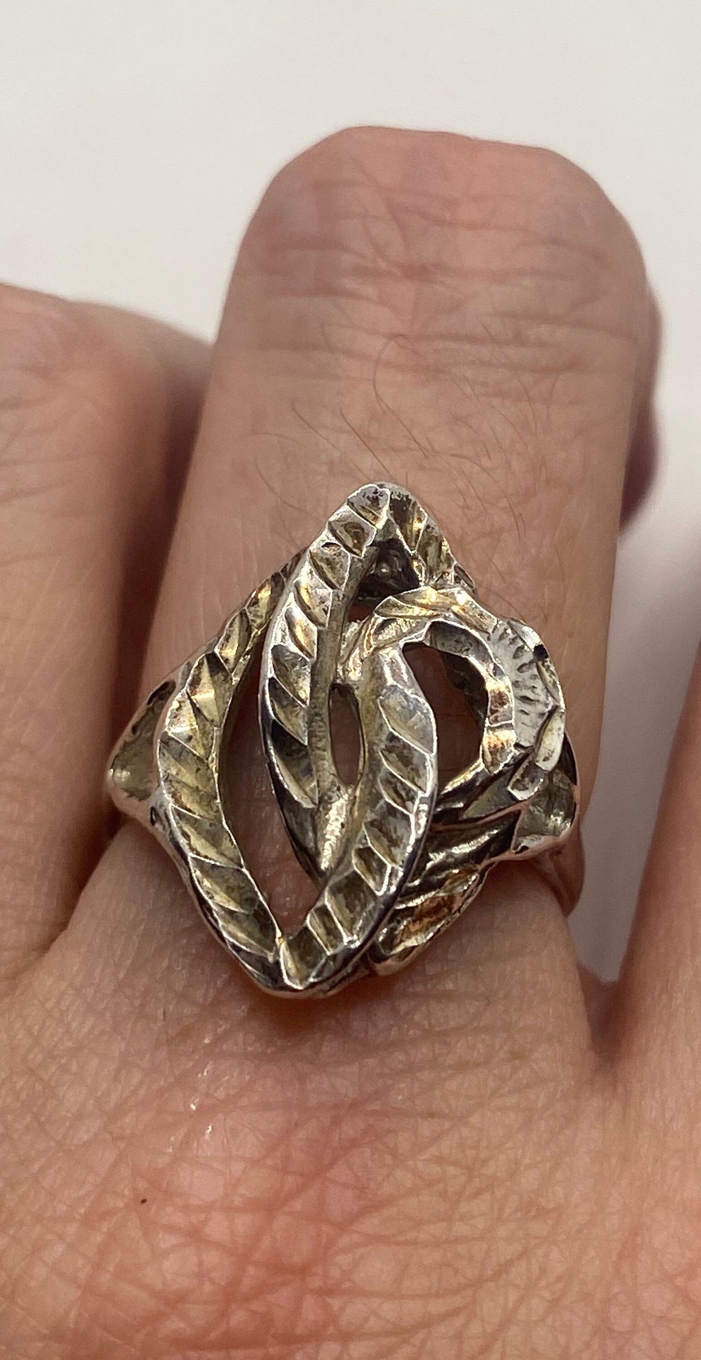 Vintage 925 Sterling Silver Filigree Ring