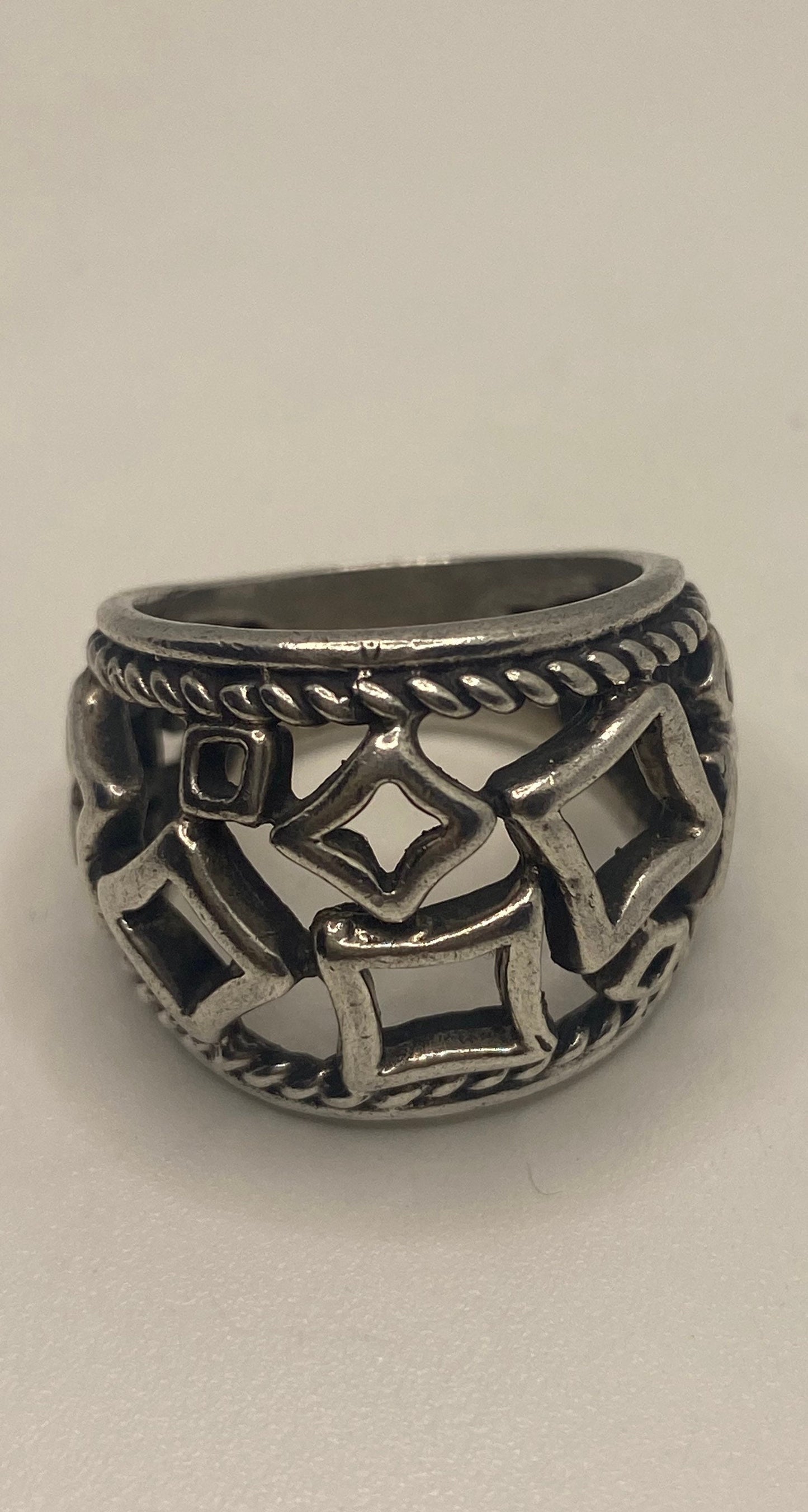 Vintage 925 Sterling Silver Filigree Ring