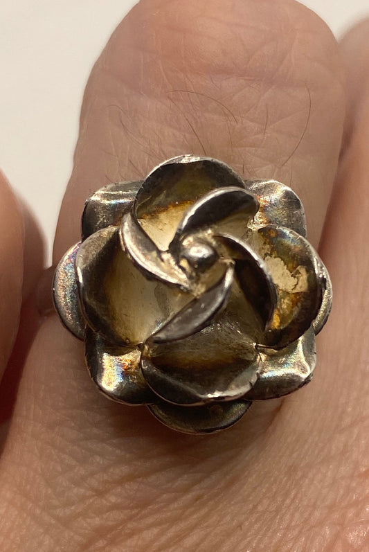 Vintage Rose 925 Sterling Silver Ring