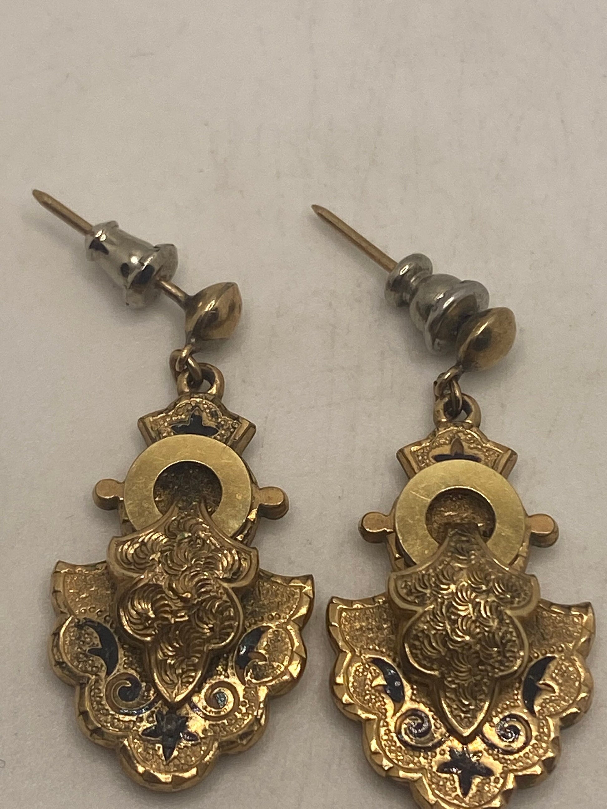 Vintage Gold filled Deco Earrings