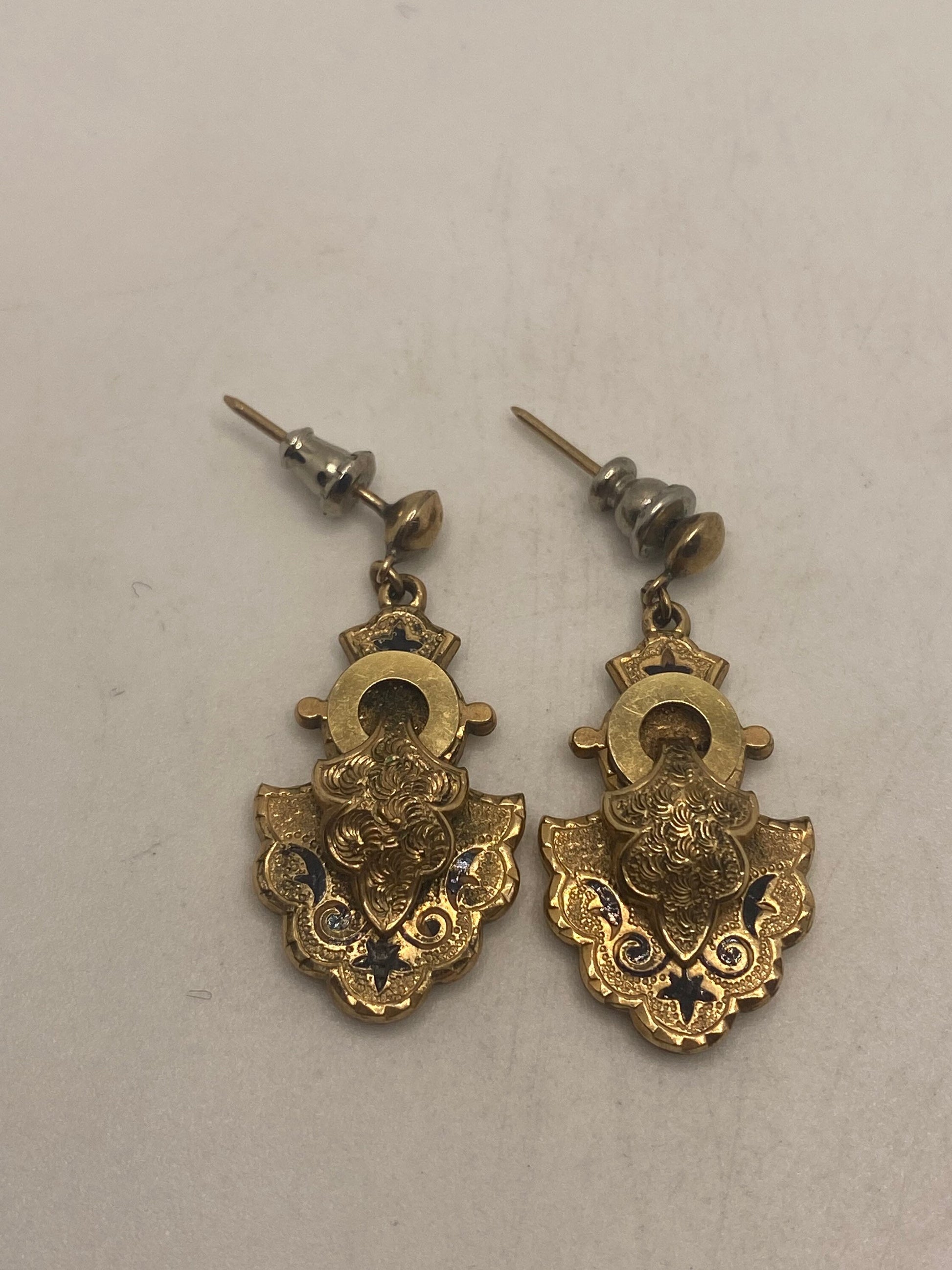Vintage Gold filled Deco Earrings