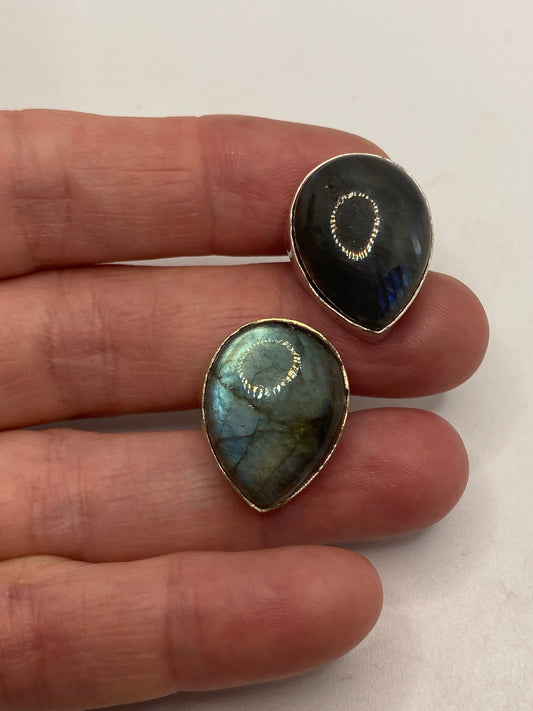 Vintage Blue Labradorite Cuff Links