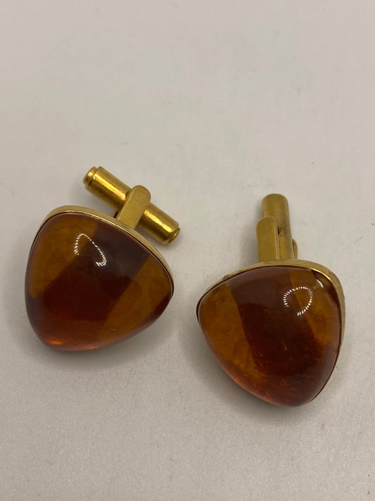 Vintage Baltic Amber Cuff Links