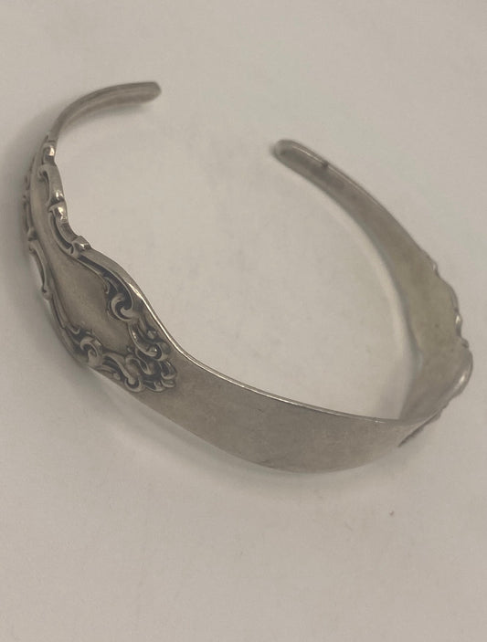 Vintage Bangle Spoon Bracelet 925 Sterling Silver