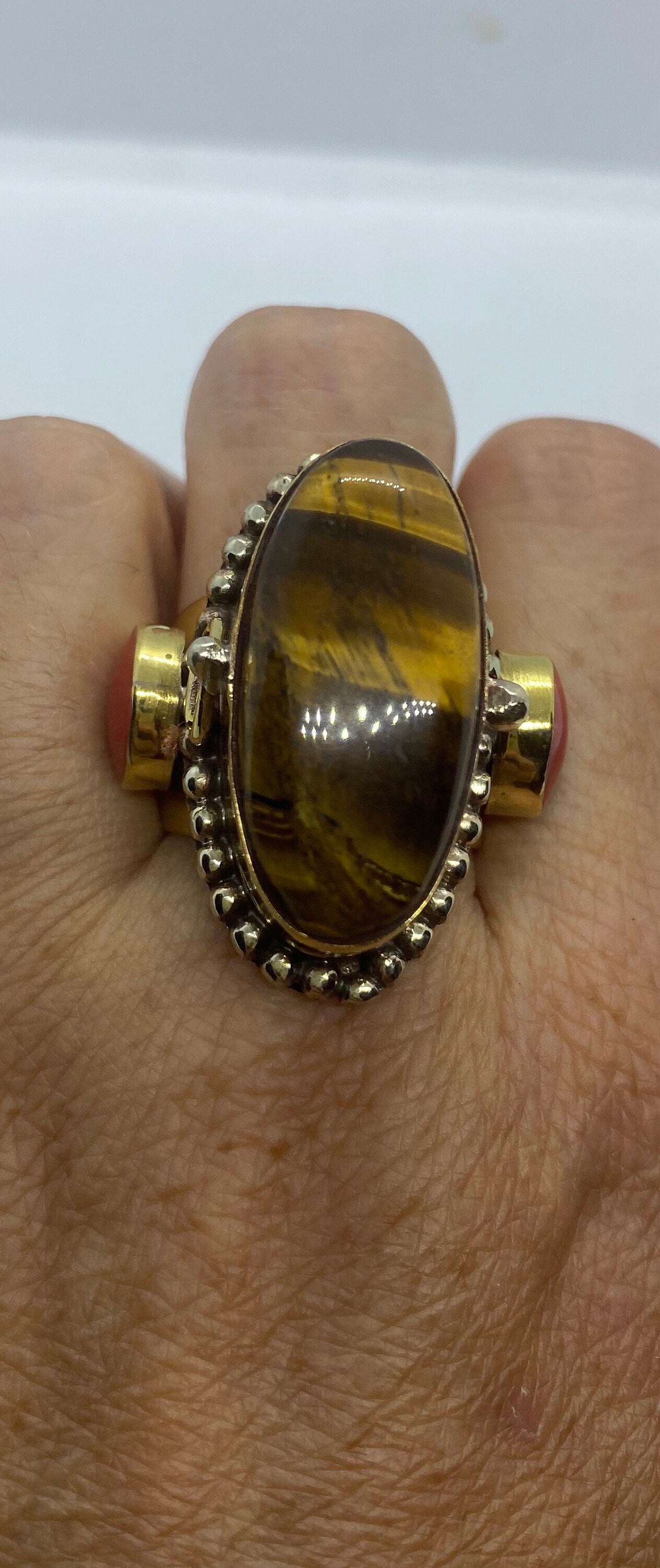 Vintage Poison Pillbox Ring Adjustable Bronze