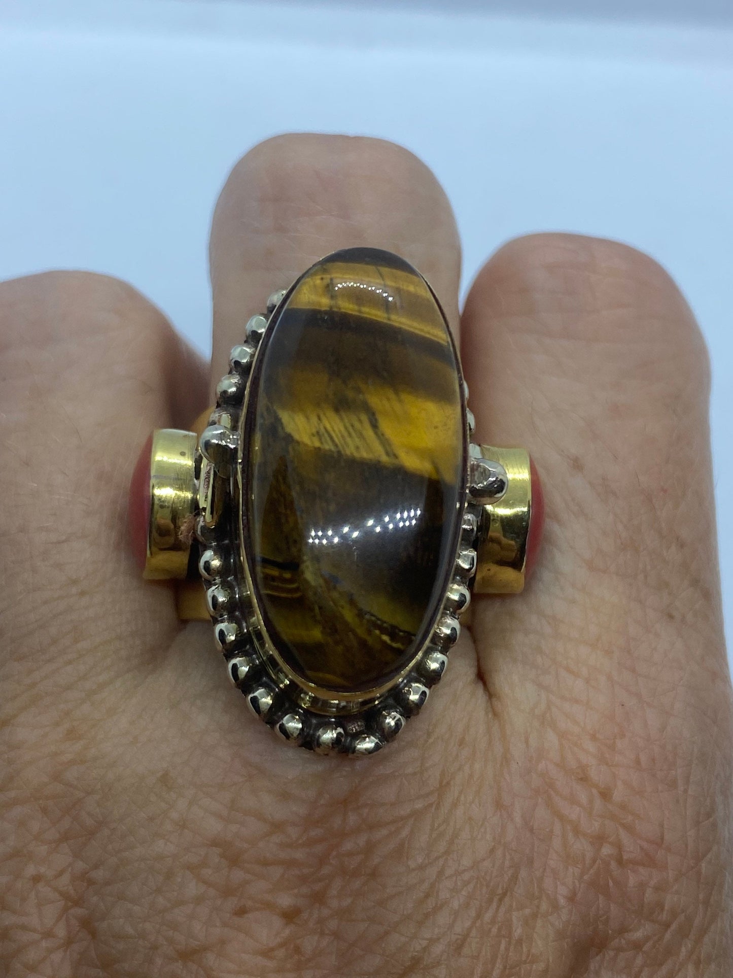 Vintage Poison Pillbox Ring Adjustable Bronze